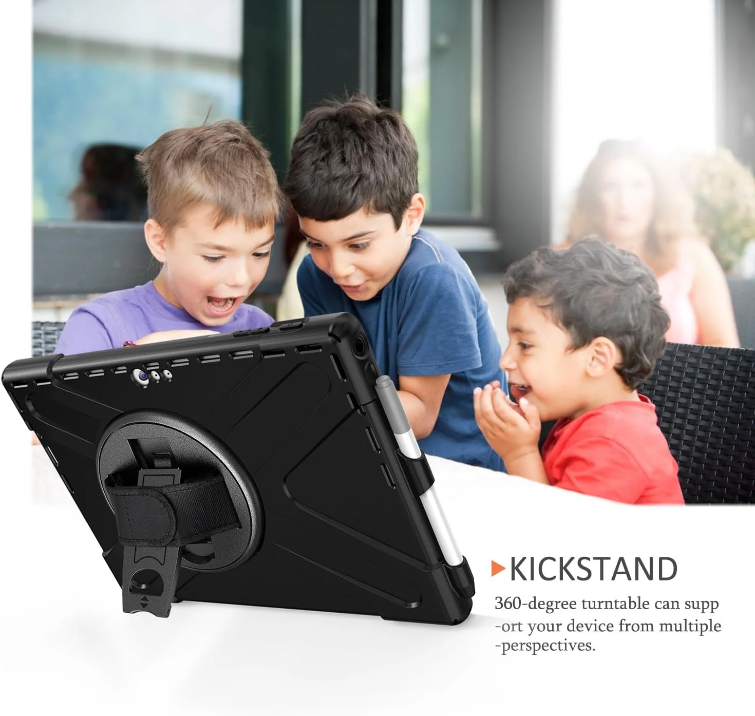 کیف تبلت مقاوم السفر سازگار با Microsoft Surface Pro 7/Pro 6/Pro 5/Pro 4/Pro 7+، کیف بادوام و مقاوم در برابر ضربه برای محافظت در برابر افتادن با نگهدارنده قلم، پوشش محافظ بند شانه برای کودکان و پوشش سیلیکونی کیف تبلت مقاوم السفر سازگار با Microsoft Surface Pro 7/Pro 6/Pro 5/Pro 4/Pro 7+، کیف بادوام و مقاوم در برابر ضربه برای محافظت در برابر افتادن با نگهدارنده قلم، پوشش محافظ بند شانه برای کودکان و پوشش سیلیکونی