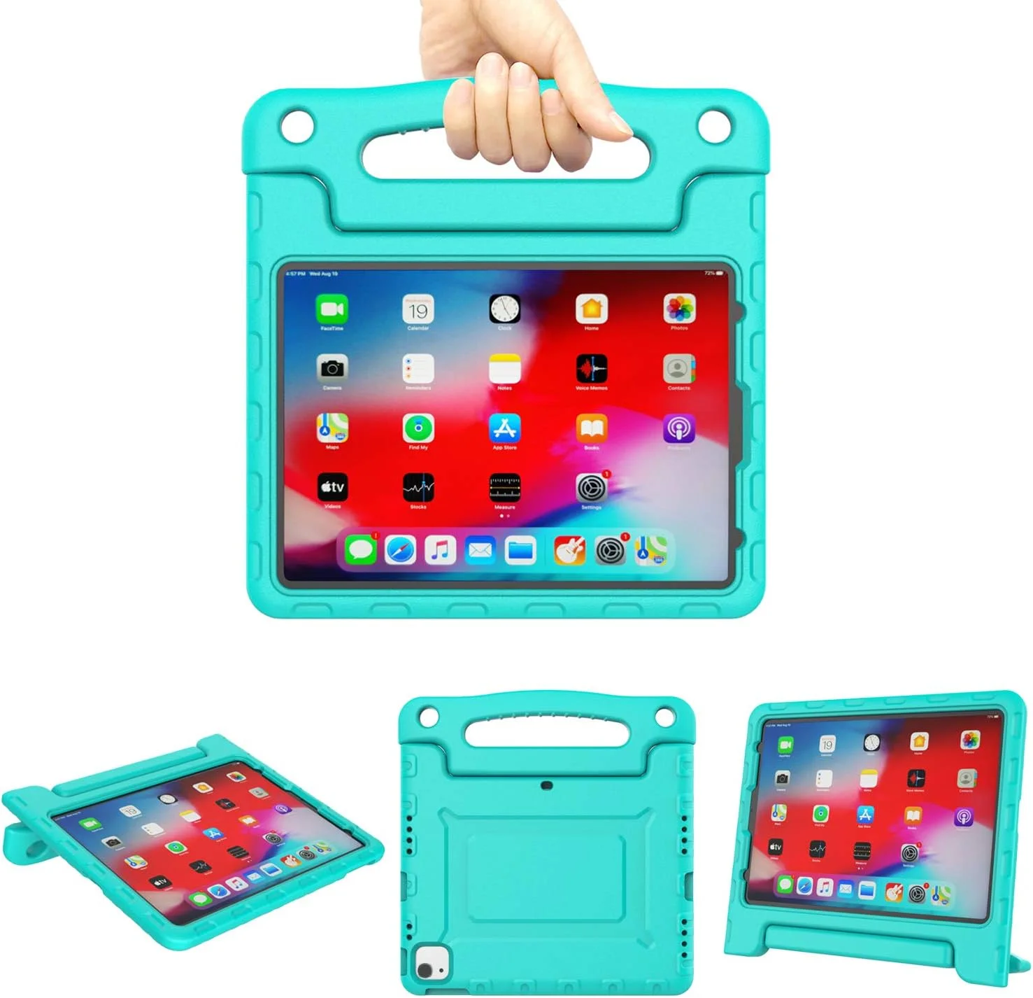 کیف محافظ کودکانه A ADENK مناسب برای آیپد ایر 4 نسل 10.9 اینچی (2020) / آیپد پرو 11 اینچی (2020 و 2018)، سبک وزن، ضد ضربه، با قابلیت تبدیل شدن به استند دسته دار و پوشش تبلت (فیروزه ای) کیف محافظ کودکانه A ADENK مناسب برای آیپد ایر 4 نسل 10.9 اینچی (2020) / آیپد پرو 11 اینچی (2020 و 2018)، سبک وزن، ضد ضربه، با قابلیت تبدیل شدن به استند دسته دار و پوشش تبلت (فیروزه ای)