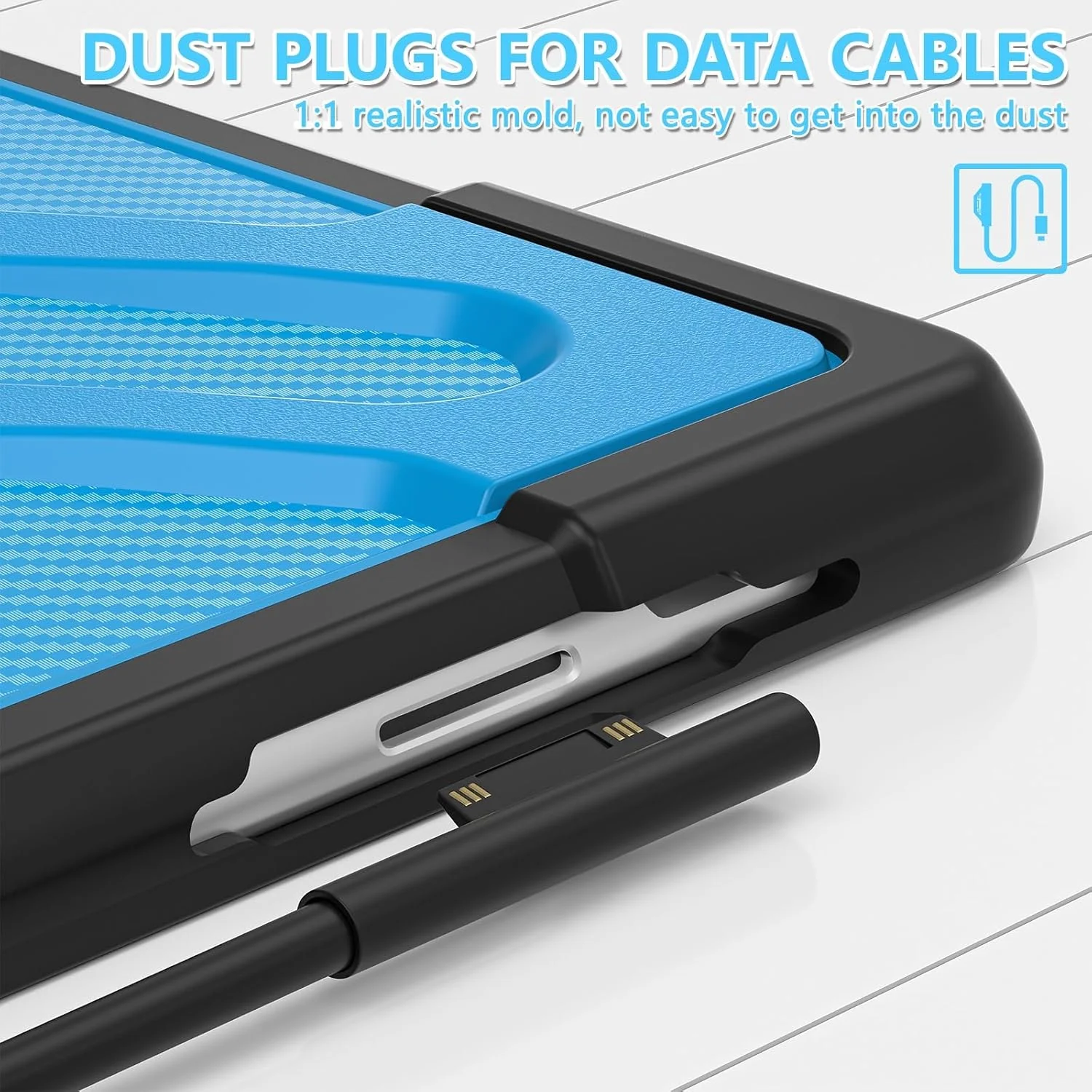 کیف تبلت مقاوم در برابر ضربه مناسب برای Microsoft Surface Pro 8 سایز 13 اینچ - قاب محافظ بادوام با پایه، دسته و پوشش ضد ضربه (آبی) کیف تبلت مقاوم در برابر ضربه مناسب برای Microsoft Surface Pro 8 سایز 13 اینچ - قاب محافظ بادوام با پایه، دسته و پوشش ضد ضربه (آبی)