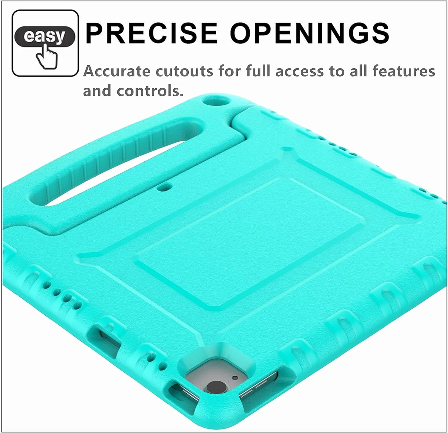 کیف محافظ کودکانه A ADENK مناسب برای آیپد ایر 4 نسل 10.9 اینچی (2020) / آیپد پرو 11 اینچی (2020 و 2018)، سبک وزن، ضد ضربه، با قابلیت تبدیل شدن به استند دسته دار و پوشش تبلت (فیروزه ای) کیف محافظ کودکانه A ADENK مناسب برای آیپد ایر 4 نسل 10.9 اینچی (2020) / آیپد پرو 11 اینچی (2020 و 2018)، سبک وزن، ضد ضربه، با قابلیت تبدیل شدن به استند دسته دار و پوشش تبلت (فیروزه ای)