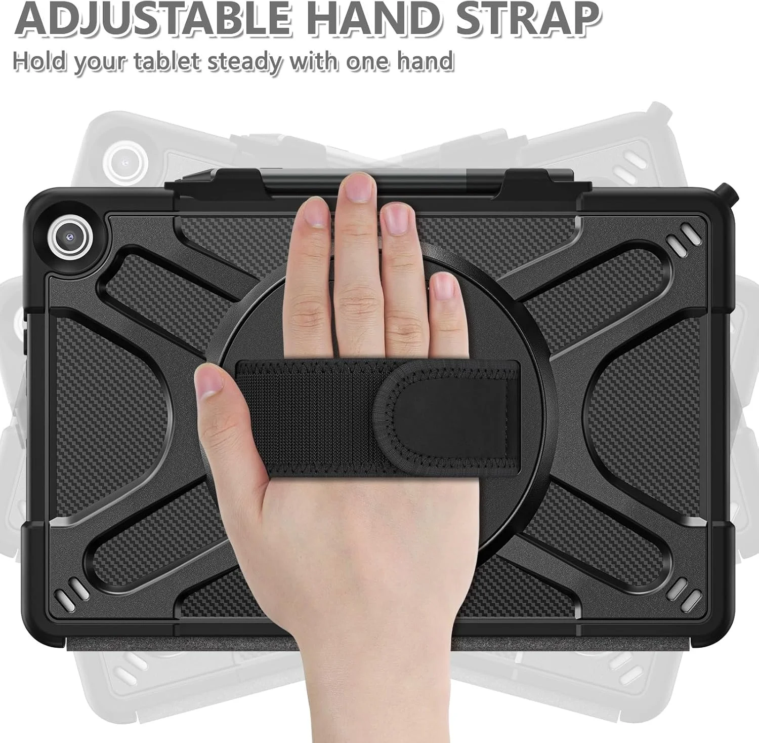 کاور تبلت سازگار با آمازون کیندل فایر مکس 11 نسل سیزدهم 2023 - کاور محافظ محکم با پایه چرخان، بند شانه، دسته، ضربه گیر ضد ضربه کاور تبلت سازگار با آمازون کیندل فایر مکس 11 نسل سیزدهم 2023 - کاور محافظ محکم با پایه چرخان، بند شانه، دسته، ضربه گیر ضد ضربه