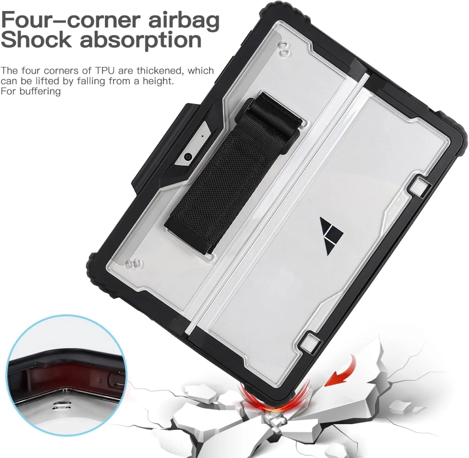 کاور لپتاپ شفاف آکریلیک ZZjingli برای Microsoft Surface Pro 9 همراه با بند شانه (مشکی) کاور لپتاپ شفاف آکریلیک ZZjingli برای Microsoft Surface Pro 9 همراه با بند شانه (مشکی)