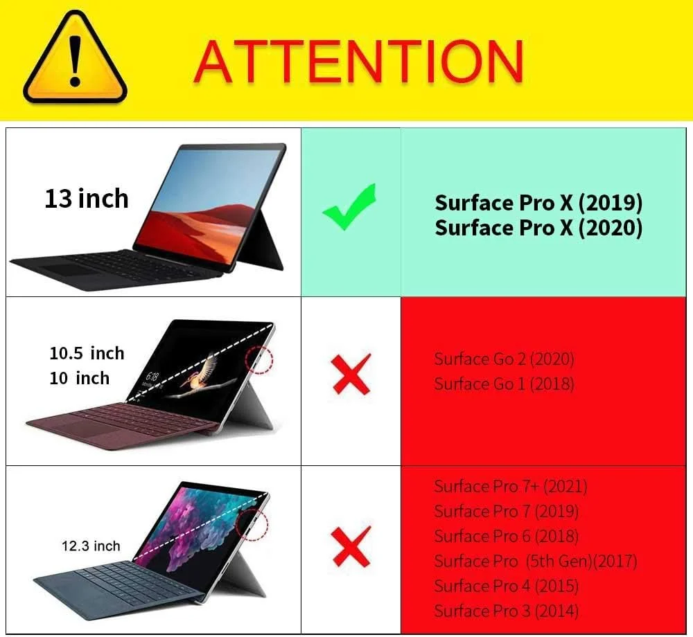 کاور چرمی فوروبار برای سرفیس پرو ایکس - مناسب برای کیبورد و پایه، روکش چرمی PU با کیفیت عالی و قابلیت تنظیم زاویه دید چندگانه برای سرفیس پرو ایکس 2019/2020 (مناسب برای سرفیس پرو ایکس، آبی تیره) کاور چرمی فوروبار برای سرفیس پرو ایکس - مناسب برای کیبورد و پایه، روکش چرمی PU با کیفیت عالی و قابلیت تنظیم زاویه دید چندگانه برای سرفیس پرو ایکس 2019/2020 (مناسب برای سرفیس پرو ایکس، آبی تیره)