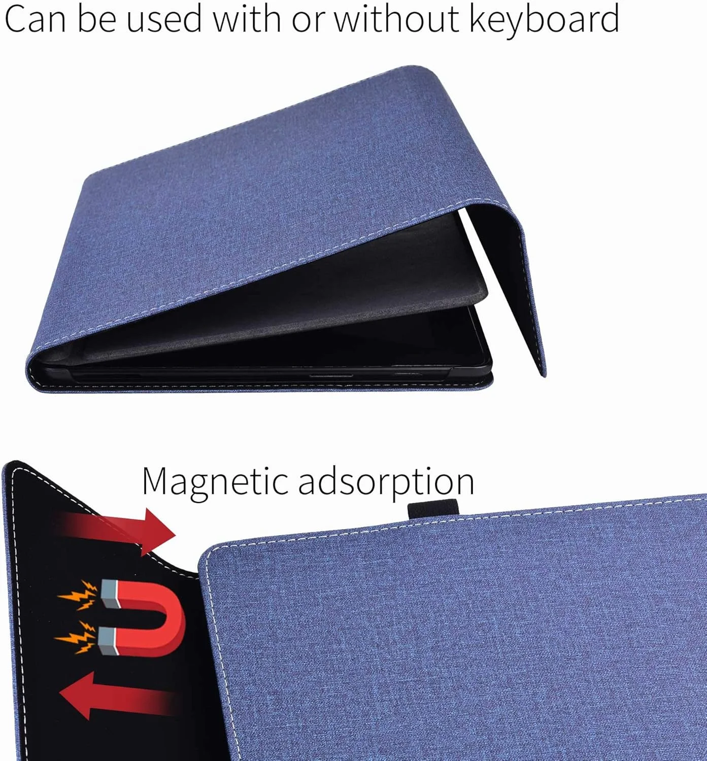 کاور چرمی فوروبار برای سرفیس پرو ایکس - مناسب برای کیبورد و پایه، روکش چرمی PU با کیفیت عالی و قابلیت تنظیم زاویه دید چندگانه برای سرفیس پرو ایکس 2019/2020 (مناسب برای سرفیس پرو ایکس، آبی تیره) کاور چرمی فوروبار برای سرفیس پرو ایکس - مناسب برای کیبورد و پایه، روکش چرمی PU با کیفیت عالی و قابلیت تنظیم زاویه دید چندگانه برای سرفیس پرو ایکس 2019/2020 (مناسب برای سرفیس پرو ایکس، آبی تیره)