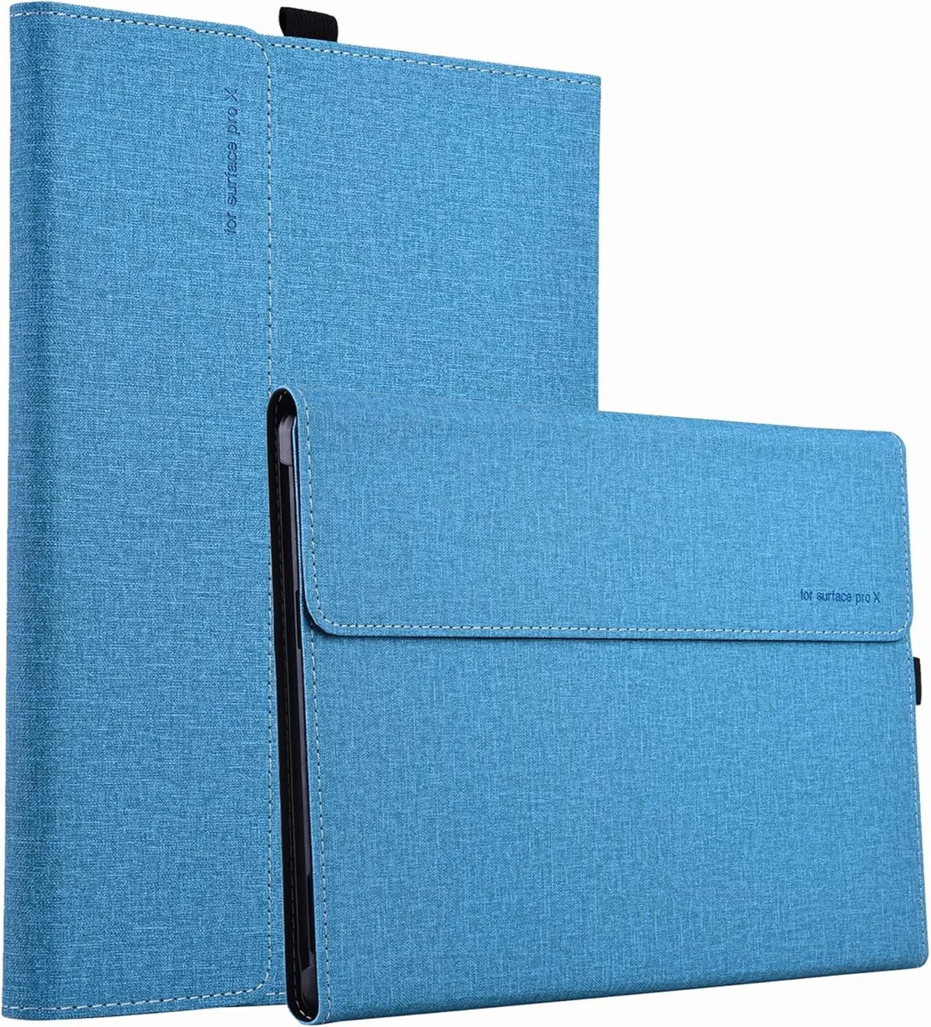کاور چرمی فوروبار برای سرفیس پرو ایکس - مناسب برای کیبورد و پایه، جلد چرمی PU با کیفیت عالی با قابلیت تنظیم زاویه دید چندگانه برای سرفیس پرو ایکس جدید عرضه شده در سال 2019 / 2020، (برای سرفیس پرو ایکس، آبی روشن) کاور چرمی فوروبار برای سرفیس پرو ایکس - مناسب برای کیبورد و پایه، جلد چرمی PU با کیفیت عالی با قابلیت تنظیم زاویه دید چندگانه برای سرفیس پرو ایکس جدید عرضه شده در سال 2019 / 2020، (برای سرفیس پرو ایکس، آبی روشن)