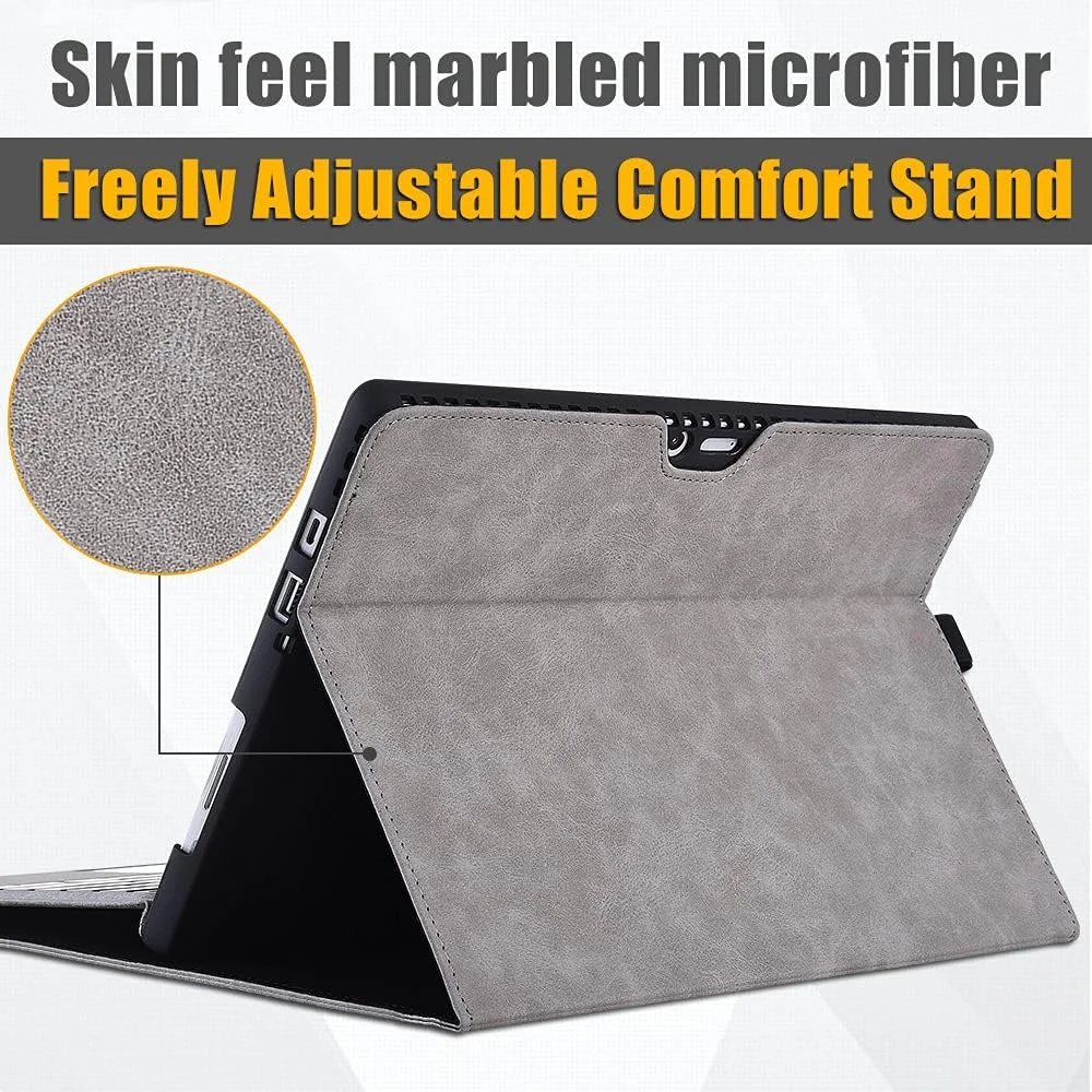xisiciao Case for Surface Pro 7 Plus/Pro 7 / Pro 6 / Pro 5 / Pro 4 with Stylus Holder, Multiple Angle Polyester Slim Lightweight Cover, Compatible with Type Cover Keyboard xisiciao Case for Surface Pro 7 Plus/Pro 7 / Pro 6 / Pro 5 / Pro 4 with Stylus Holder, Multiple Angle Polyester Slim Lightweight Cover, Compatible with Type Cover Keyboard