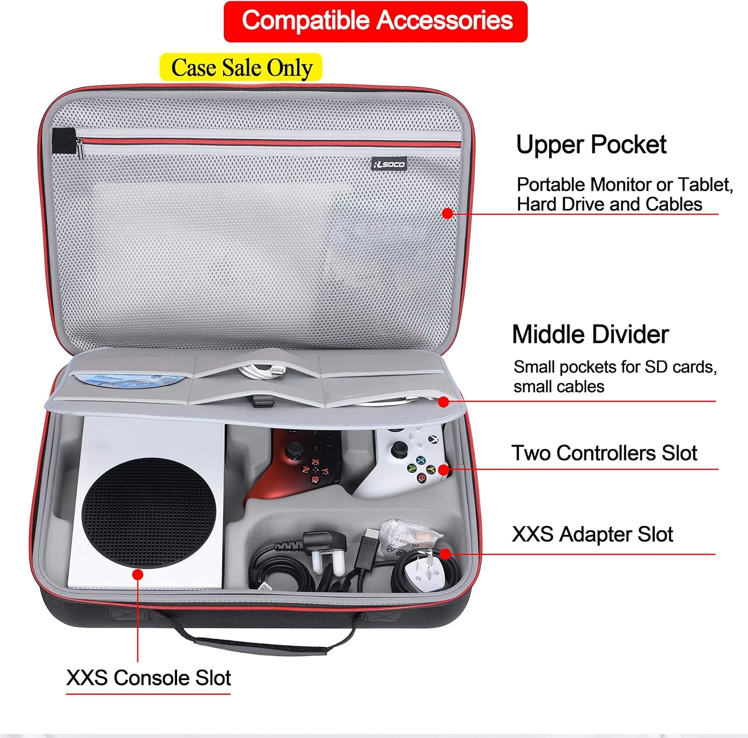 کیف مخصوص کنسول Microsoft Xbox Series S از RLSOCO (فقط کیف) کیف مخصوص کنسول Microsoft Xbox Series S از RLSOCO (فقط کیف)