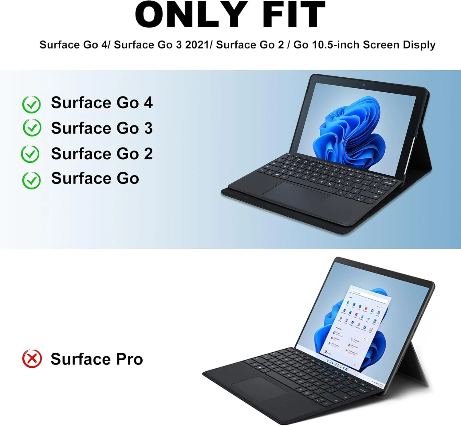 کیف محافظ کیماکسوم برای سرفیس گو 3 (2021)/ سرفیس گو 2 2020/ سرفیس گو 2018، کیف محافظ سرفیس گو 3 با قابلیت تنظیم چند زاویه، سازگار با کاور کیبورد و دارای جای قلم، آبی روشن کیف محافظ کیماکسوم برای سرفیس گو 3 (2021)/ سرفیس گو 2 2020/ سرفیس گو 2018، کیف محافظ سرفیس گو 3 با قابلیت تنظیم چند زاویه، سازگار با کاور کیبورد و دارای جای قلم، آبی روشن