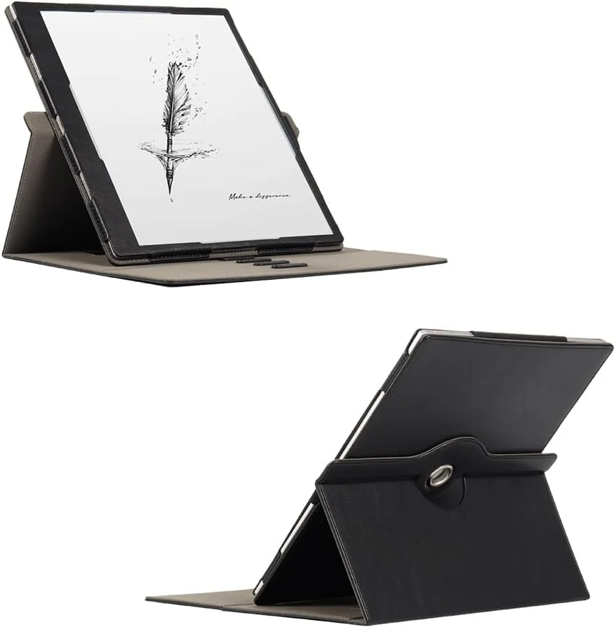 کیف محافظ تبلت MINGFENG سازگار با تبلت Fro BOOX Note Max سایز 13.3 اینچ، کیف محافظ تبلت کتابخوان الکترونیکی با قابلیت تاشو و استند، دارای جای قلم و بند مچی، محافظت کامل (Note Max/Tab X C/T13C 13.3 2024)