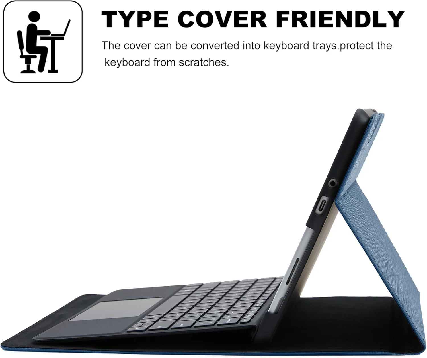 کیف محافظ کیماکسوم برای سرفیس گو 3 (2021)/ سرفیس گو 2 2020/ سرفیس گو 2018، کیف محافظ سرفیس گو 3 با قابلیت تنظیم چند زاویه، سازگار با کاور کیبورد و دارای جای قلم، آبی روشن کیف محافظ کیماکسوم برای سرفیس گو 3 (2021)/ سرفیس گو 2 2020/ سرفیس گو 2018، کیف محافظ سرفیس گو 3 با قابلیت تنظیم چند زاویه، سازگار با کاور کیبورد و دارای جای قلم، آبی روشن