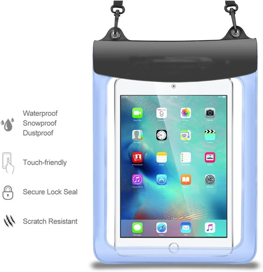 Universal Tablet Waterproof Case Pouch Dry Bag for Samsung Galaxy A7 10.4/ Tab S7 11"/S6 Lite 10.4, Microsoft Surface Go 2/Go, CHUWI Hi10 X 10.1, PineTab 10.1, Teclast M40/P20HD 10.1, 9.7-11 inch iPad Universal Tablet Waterproof Case Pouch Dry Bag for Samsung Galaxy A7 10.4/ Tab S7 11"/S6 Lite 10.4, Microsoft Surface Go 2/Go, CHUWI Hi10 X 10.1, PineTab 10.1, Teclast M40/P20HD 10.1, 9.7-11 inch iPad