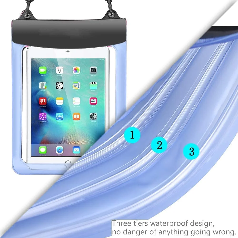 Universal Tablet Waterproof Case Pouch Dry Bag for Samsung Galaxy A7 10.4/ Tab S7 11"/S6 Lite 10.4, Microsoft Surface Go 2/Go, CHUWI Hi10 X 10.1, PineTab 10.1, Teclast M40/P20HD 10.1, 9.7-11 inch iPad Universal Tablet Waterproof Case Pouch Dry Bag for Samsung Galaxy A7 10.4/ Tab S7 11"/S6 Lite 10.4, Microsoft Surface Go 2/Go, CHUWI Hi10 X 10.1, PineTab 10.1, Teclast M40/P20HD 10.1, 9.7-11 inch iPad