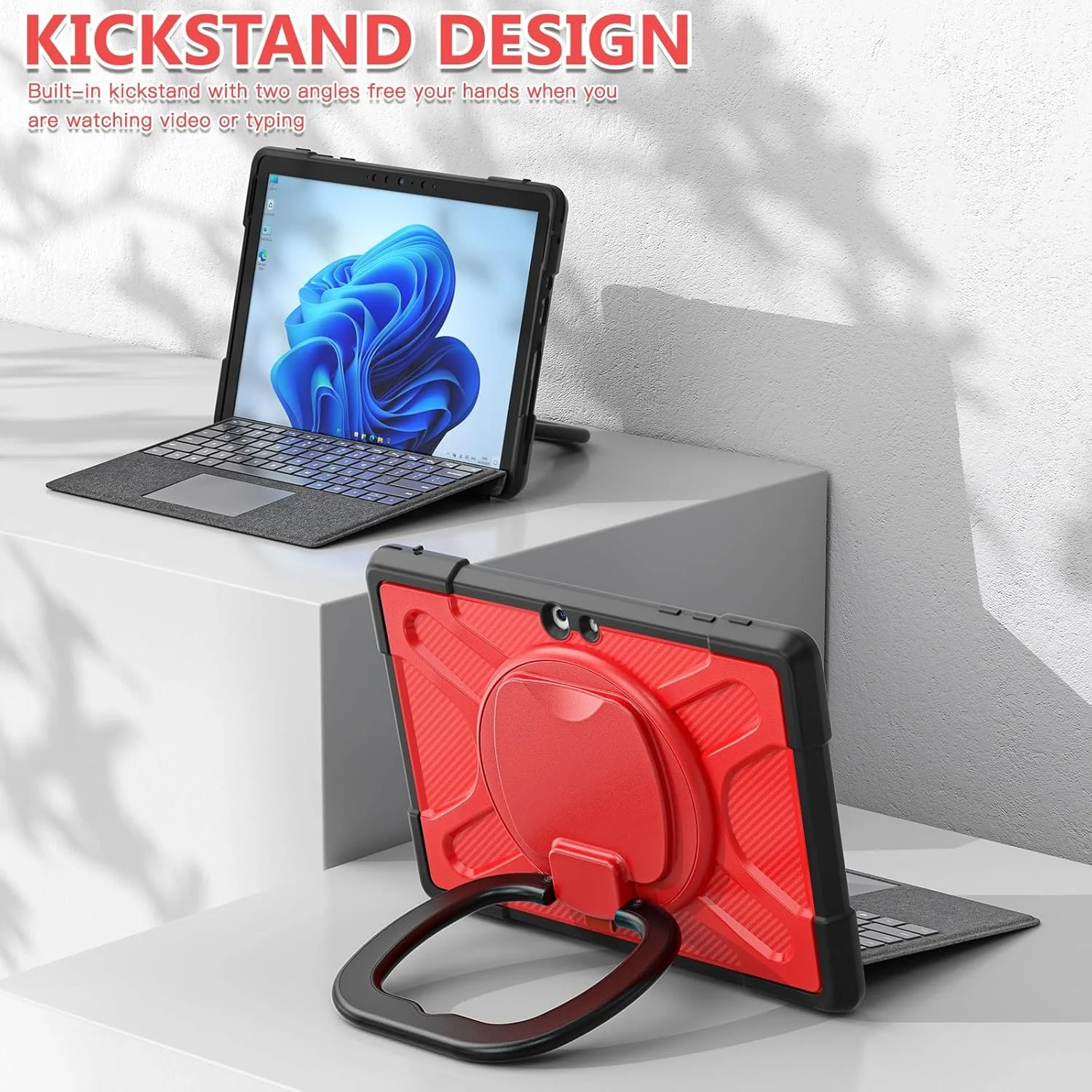 Tablet Protection Compatible with Microsoft Surface Go 4/ Surface Go 3/ Surface Go 2/ Surface Go 1 10.5inch Case Compatible with Type Cover Keyboard with Kickstand, Shockproof Rugged Protective Case t Tablet Protection Compatible with Microsoft Surface Go 4/ Surface Go 3/ Surface Go 2/ Surface Go 1 10.5inch Case Compatible with Type Cover Keyboard with Kickstand, Shockproof Rugged Protective Case t