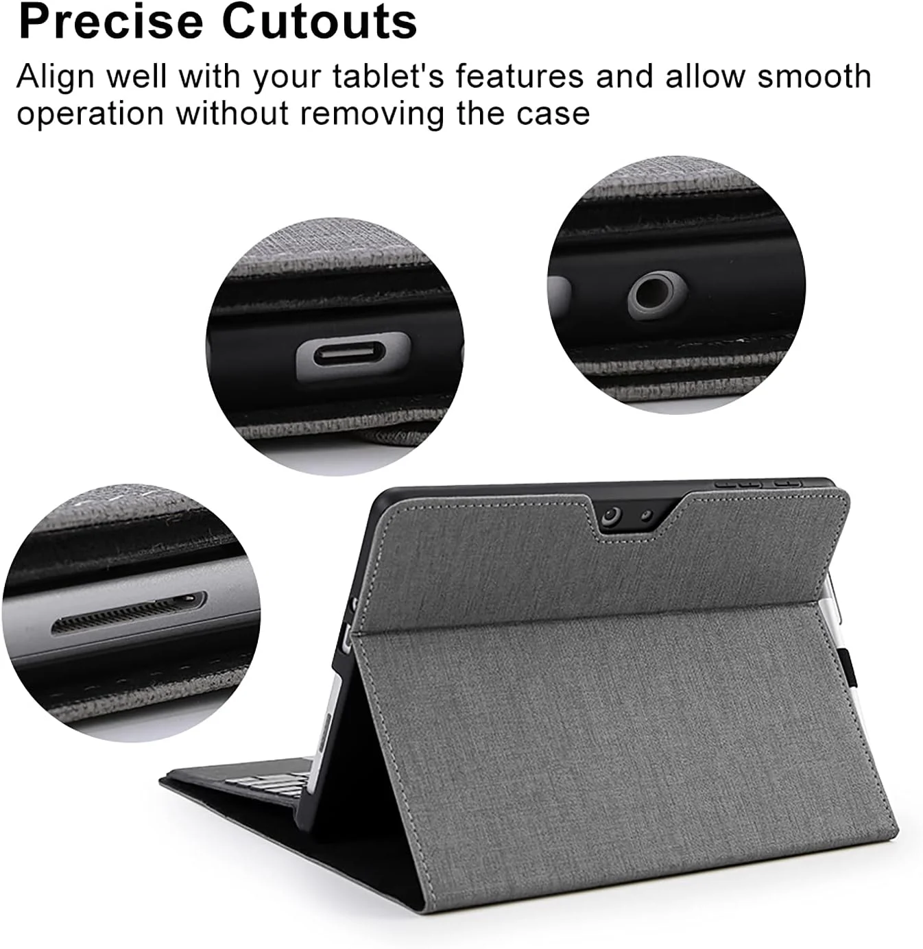 کاور محافظ Omnpak برای Surface Go 4 2023/Go 3 2021/Go 2 2020/Go 2018 به همراه جای قلم، کاور باریک و سبک با قابلیت تنظیم زاویه، سازگار با کیبورد Type Cover (کیبورد شامل نمی شود) کاور محافظ Omnpak برای Surface Go 4 2023/Go 3 2021/Go 2 2020/Go 2018 به همراه جای قلم، کاور باریک و سبک با قابلیت تنظیم زاویه، سازگار با کیبورد Type Cover (کیبورد شامل نمی شود)