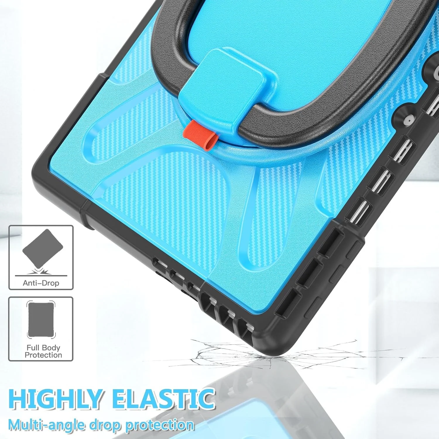 محافظ تبلت سازگار با مایکروسافت سرفیس پرو 11/پرو 10/پرو 9 13 اینچی با پایه چرخان سازگار با کیبورد تایپ کاور، قاب محافظ مقاوم در برابر ضربه محافظ تبلت سازگار با مایکروسافت سرفیس پرو 11/پرو 10/پرو 9 13 اینچی با پایه چرخان سازگار با کیبورد تایپ کاور، قاب محافظ مقاوم در برابر ضربه