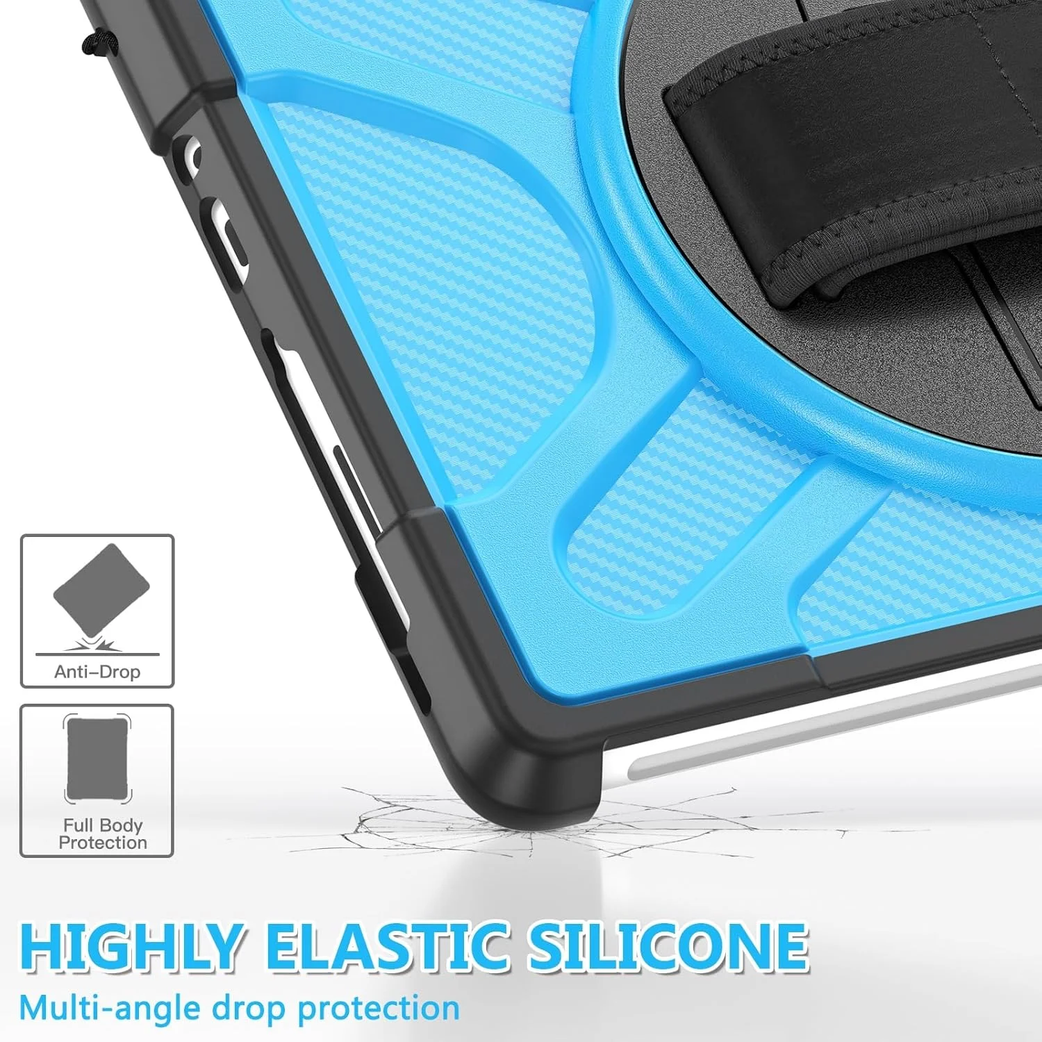 Tablet Protection Case Compatible with Microsoft Surface Go 4/ Surface Go 3/ Surface Go 2/ Surface Go 1 10.5inch Case with 360°Kickstand Case Compatible with Type Cover Keyboard, Shockproof Rugged Pro