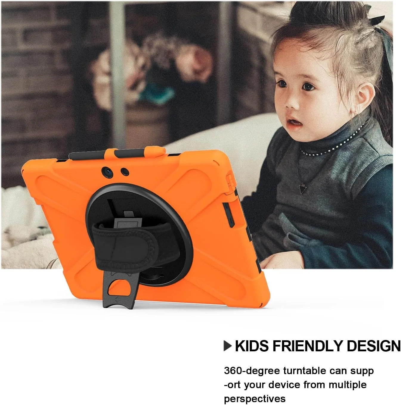 محافظ تبلت سازگار با کیس 13 اینچی مایکروسافت سرفیس پرو X، محافظ مقاوم در برابر ضربه و افتادن با قابلیت نگهداری قلم، کاور محافظ بند شانه ای برای تبلت سیلیکونی کودکان محافظ تبلت سازگار با کیس 13 اینچی مایکروسافت سرفیس پرو X، محافظ مقاوم در برابر ضربه و افتادن با قابلیت نگهداری قلم، کاور محافظ بند شانه ای برای تبلت سیلیکونی کودکان