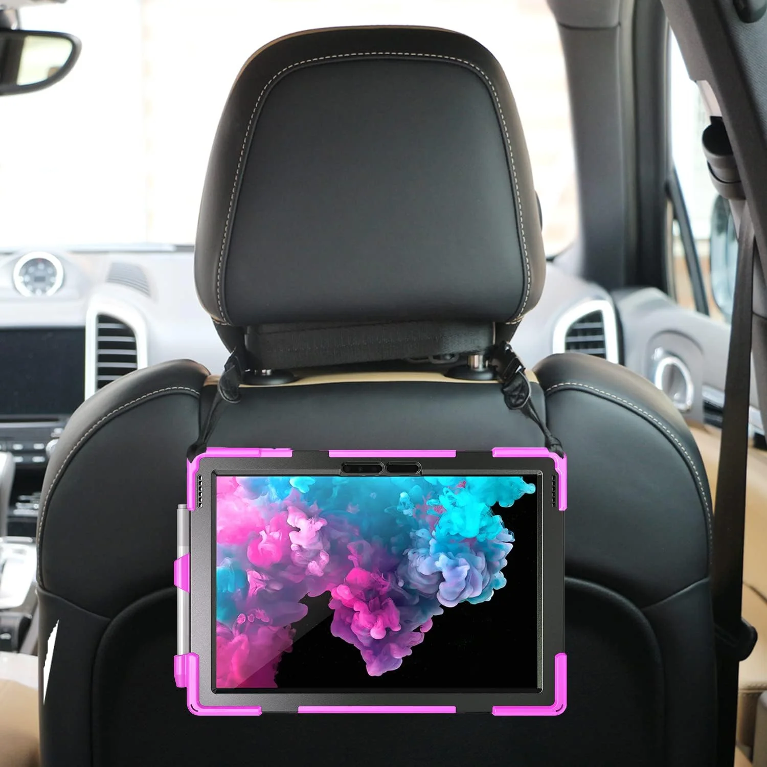 کیف ZXHYliang برای مایکروسافت Surface Pro 7 Plus/Pro 7 / Pro 6 / Pro 5 / Pro 4: دارای جای قلم، کاور هیبریدی قابل حمل و ضد ضربه با دسته چرخان قلاب و حلقه ای و بند شانه. (قرمز گل رز) کیف ZXHYliang برای مایکروسافت Surface Pro 7 Plus/Pro 7 / Pro 6 / Pro 5 / Pro 4: دارای جای قلم، کاور هیبریدی قابل حمل و ضد ضربه با دسته چرخان قلاب و حلقه ای و بند شانه. (قرمز گل رز)