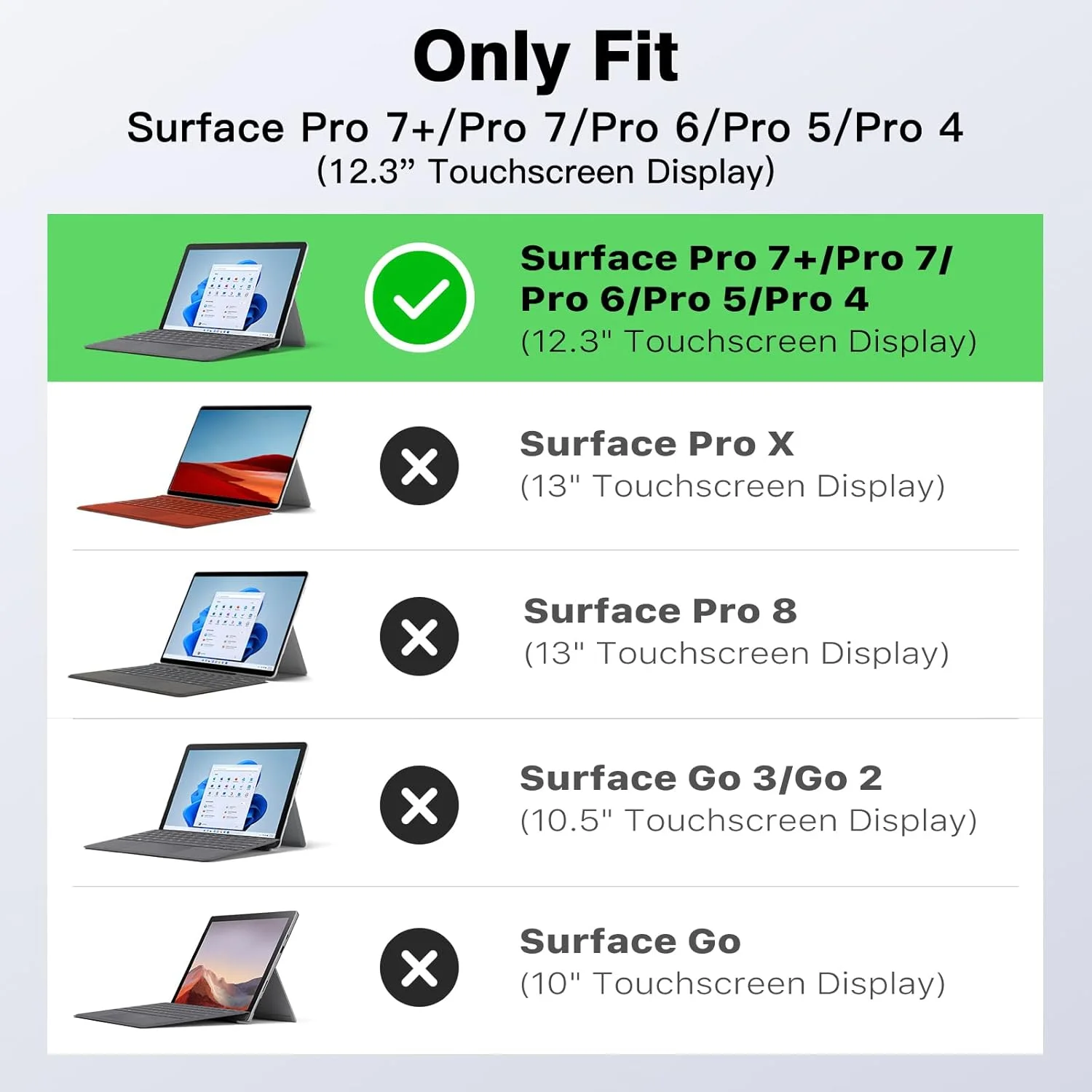 کیف محافظ MoKo برای مایکروسافت Surface Pro 7 Plus/Pro7/Pro 6/Pro 5/Pro 4/ LTE - کاور مقاوم و همه کاره با نگهدارنده قلم، پایه تاشو، سازگار با کیبورد Type Cover، مشکی مات کیف محافظ MoKo برای مایکروسافت Surface Pro 7 Plus/Pro7/Pro 6/Pro 5/Pro 4/ LTE - کاور مقاوم و همه کاره با نگهدارنده قلم، پایه تاشو، سازگار با کیبورد Type Cover، مشکی مات