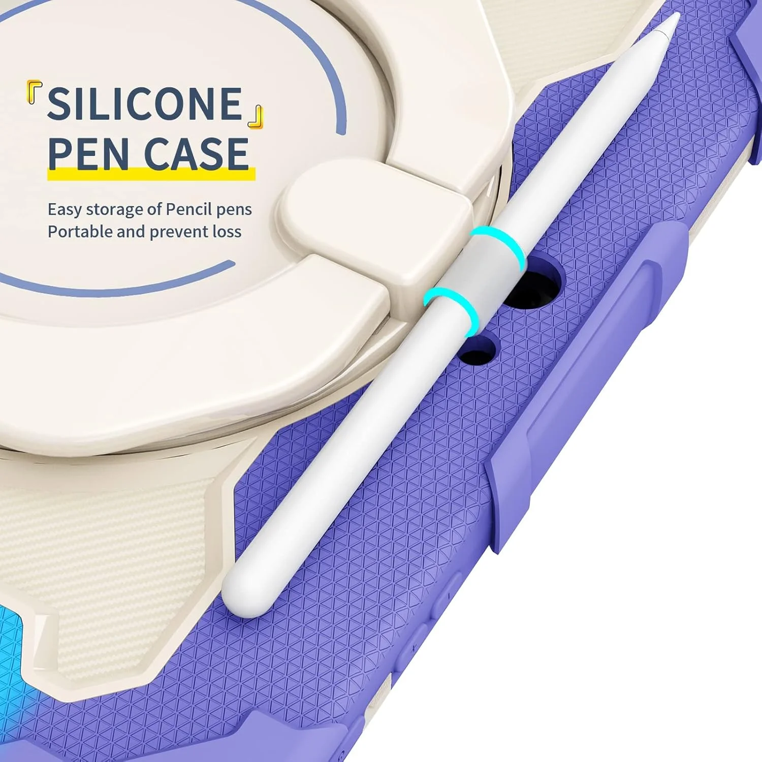 Tablet Protection Kids Case Compatible with Microsoft Surface Go 1/2/3(10inch) ,360° Rotatable Handle Stand Case Three-in-one Shatter-Resistant Shell, Drop-Proof,Shoulder Strap tablet accessory(Rainbo