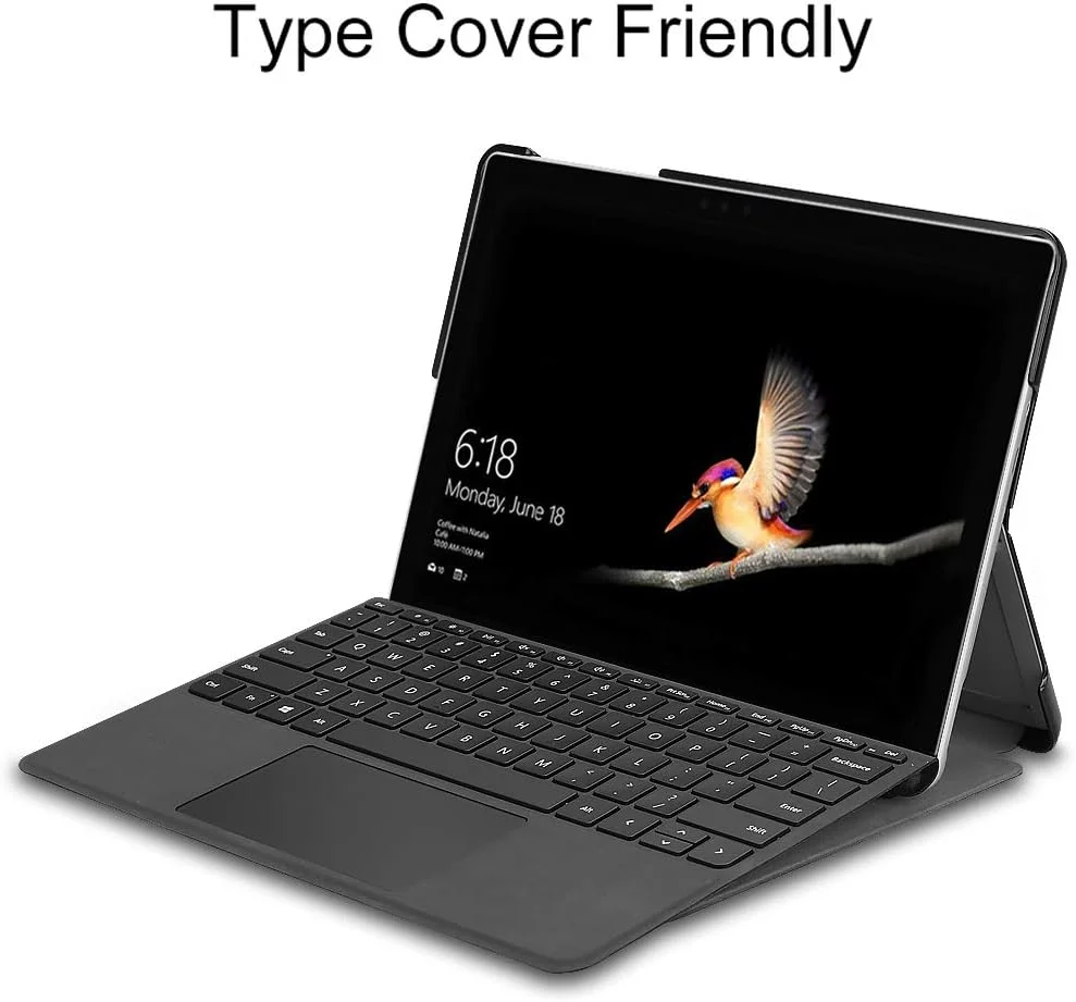 کاور چرمی باریک و هوشمند Gylint با جای قلم برای مایکروسافت Surface Go 4 2023 / Go 3 2021 / Go 2 2020 / Surface Go 2018 - سرمه ای کاور چرمی باریک و هوشمند Gylint با جای قلم برای مایکروسافت Surface Go 4 2023 / Go 3 2021 / Go 2 2020 / Surface Go 2018 - سرمه ای