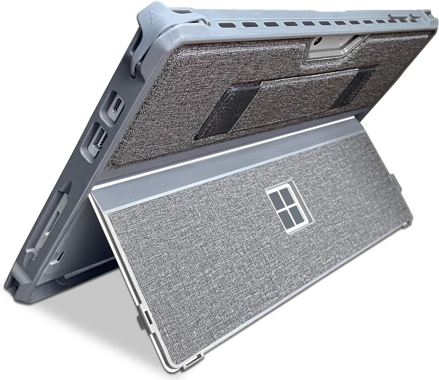 کیف محافظ SSS·GRGB مناسب برای تبلت 12.3 اینچی Microsoft Surface Pro 7+/Pro 7/Pro 6/Pro 5/Pro 4/Pro LTE، کاور محافظ مقاوم، دارای جای قلم و بند دستی، سازگار با کیبورد Type Cover کیف محافظ SSS·GRGB مناسب برای تبلت 12.3 اینچی Microsoft Surface Pro 7+/Pro 7/Pro 6/Pro 5/Pro 4/Pro LTE، کاور محافظ مقاوم، دارای جای قلم و بند دستی، سازگار با کیبورد Type Cover