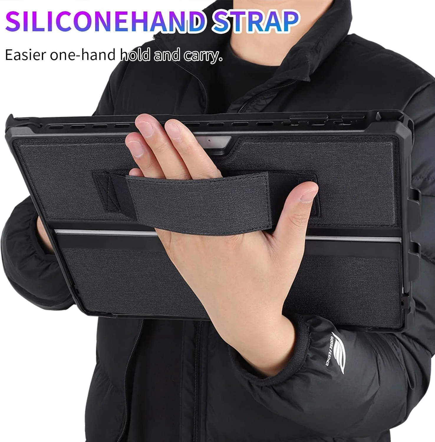 کیف محافظ SSS·GRGB مناسب برای تبلت 12.3 اینچی Microsoft Surface Pro 7+/Pro 7/Pro 6/Pro 5/Pro 4/Pro LTE، کاور محافظ مقاوم، دارای جای قلم و بند دستی، سازگار با کیبورد Type Cover کیف محافظ SSS·GRGB مناسب برای تبلت 12.3 اینچی Microsoft Surface Pro 7+/Pro 7/Pro 6/Pro 5/Pro 4/Pro LTE، کاور محافظ مقاوم، دارای جای قلم و بند دستی، سازگار با کیبورد Type Cover