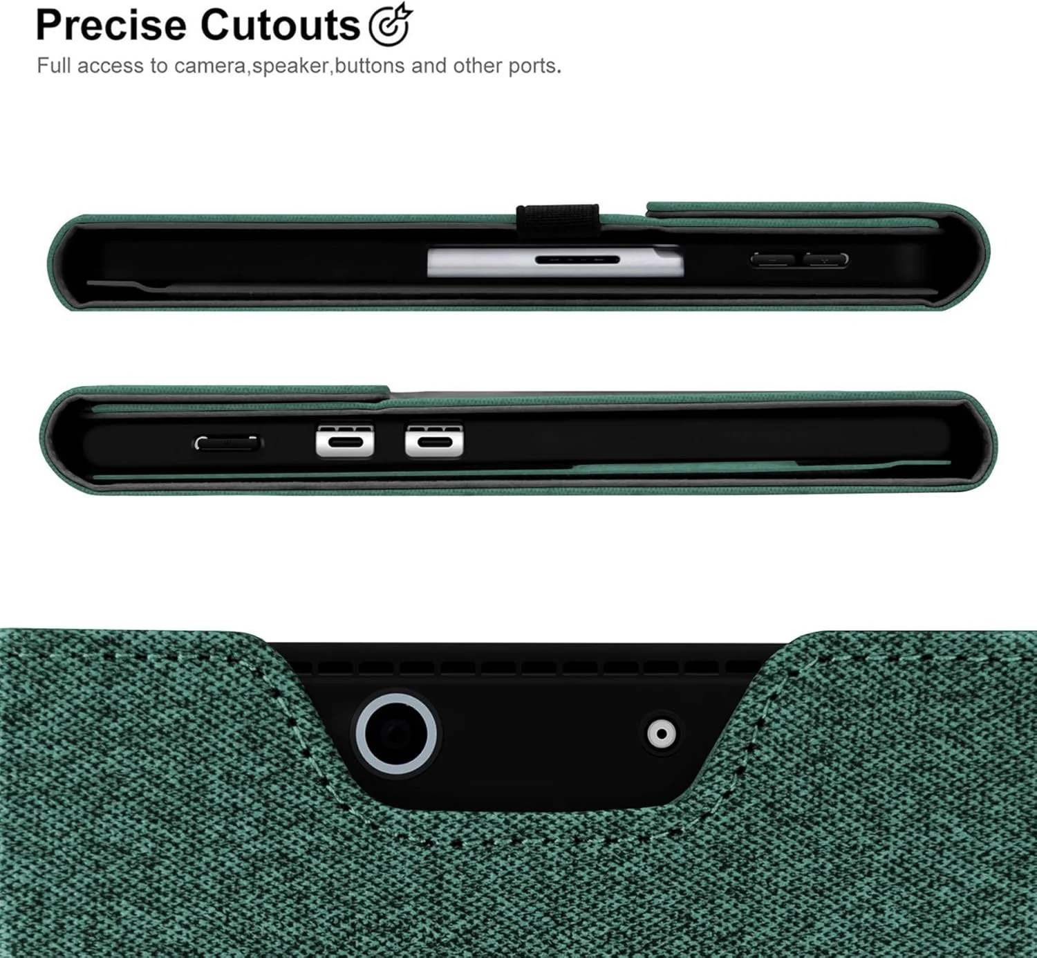 کاور محافظ مگو برای سرفیس پرو ایکس 13 اینچی مایکروسافت، دارای جای قلم استایلوس، قابلیت تنظیم چند زاویه، پایه تاشو و محافظ (فیروزه ای) کاور محافظ مگو برای سرفیس پرو ایکس 13 اینچی مایکروسافت، دارای جای قلم استایلوس، قابلیت تنظیم چند زاویه، پایه تاشو و محافظ (فیروزه ای)