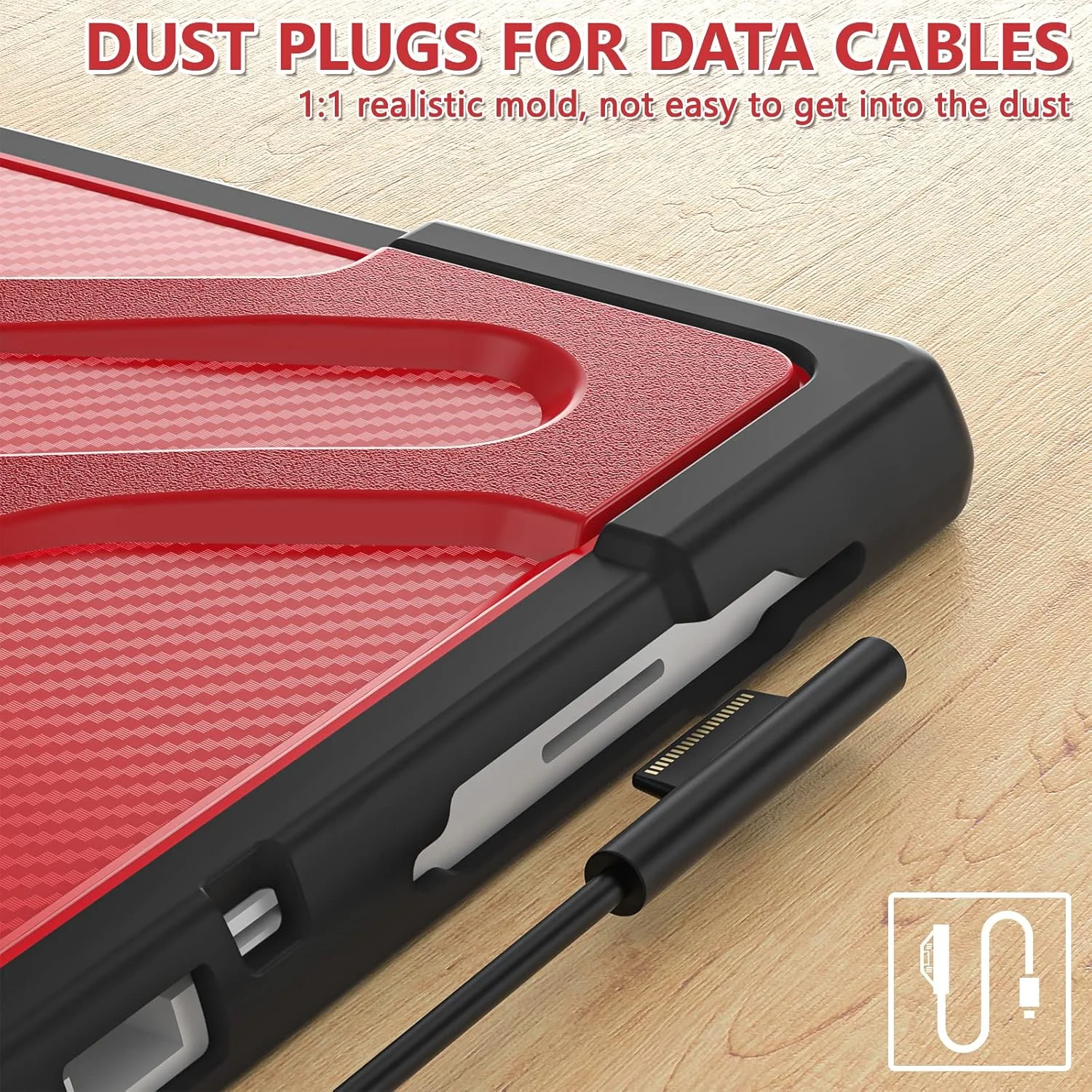 کاور محافظ ZXHYliang برای مایکروسافت Surface Pro 7 Plus/Pro 7 / Pro 6 / Pro 5 / Pro 4: دارای پایه و بند دستی، مقاوم در برابر ضربه، سازگار با کیبورد Type Cover. (قرمز) کاور محافظ ZXHYliang برای مایکروسافت Surface Pro 7 Plus/Pro 7 / Pro 6 / Pro 5 / Pro 4: دارای پایه و بند دستی، مقاوم در برابر ضربه، سازگار با کیبورد Type Cover. (قرمز)