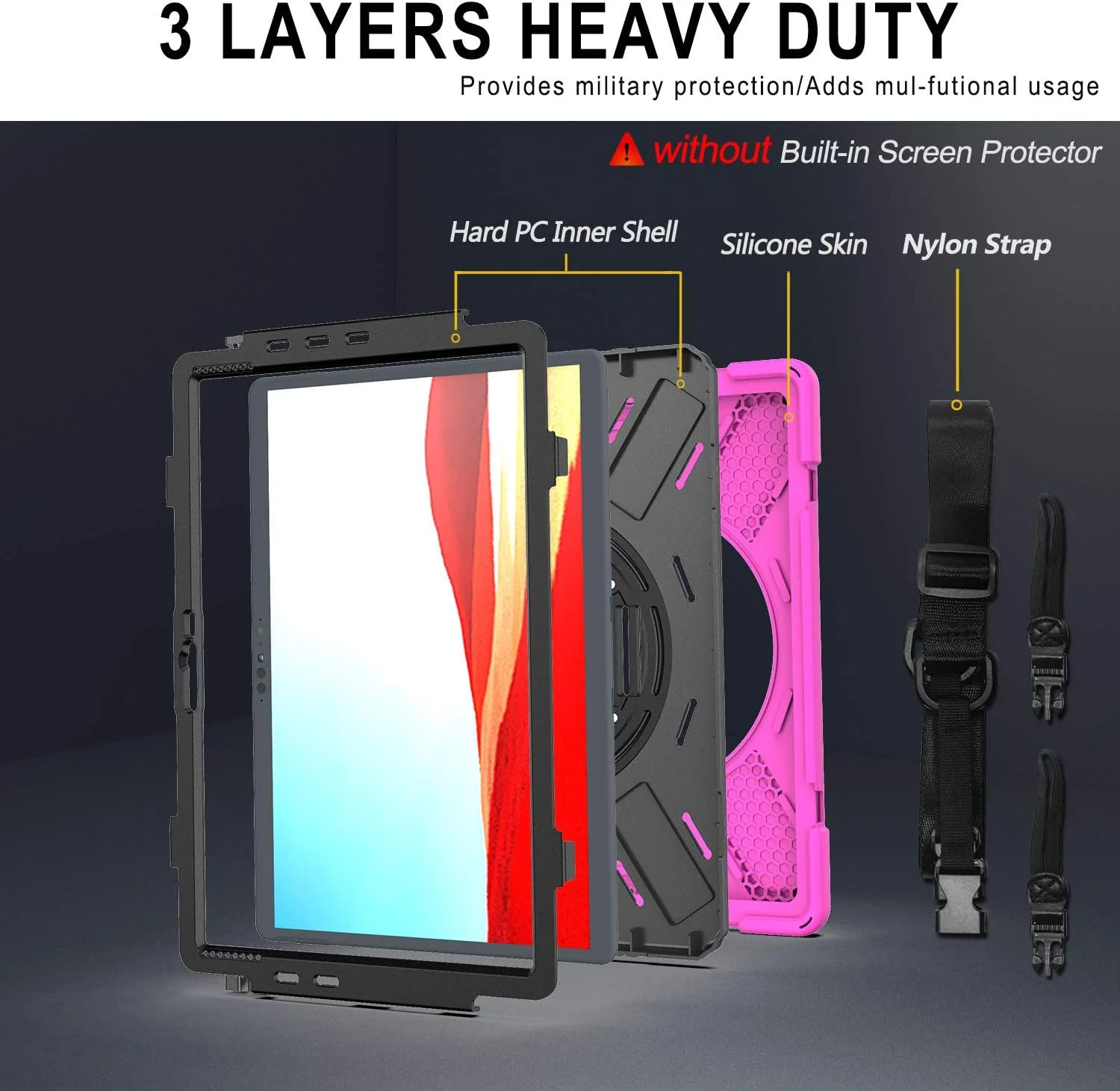 کیف ZXHYliang برای Microsoft Surface Pro X 13 اینچ 2021/2020/2019: دارای جای قلم، کاور هیبریدی قابل حمل و ضد ضربه، دسته قلاب و حلقه چرخان، بند شانه. (قرمز گل رز) کیف ZXHYliang برای Microsoft Surface Pro X 13 اینچ 2021/2020/2019: دارای جای قلم، کاور هیبریدی قابل حمل و ضد ضربه، دسته قلاب و حلقه چرخان، بند شانه. (قرمز گل رز)