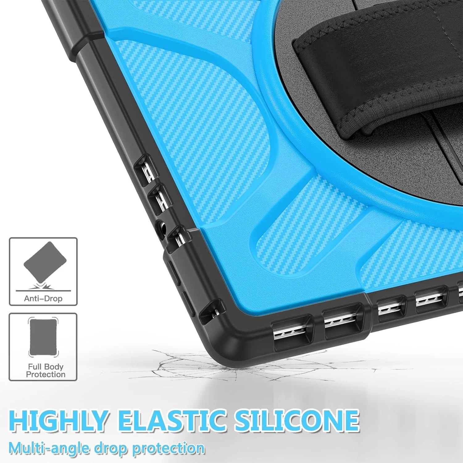 کیف محافظ تبلت سازگار با مایکروسافت Surface Pro 8 (نسخه 2021) 13 اینچی با پایه 360 درجه سازگار با صفحه کلید Type Cover، کیف محافظ مقاوم در برابر ضربه تبلت کیف محافظ تبلت سازگار با مایکروسافت Surface Pro 8 (نسخه 2021) 13 اینچی با پایه 360 درجه سازگار با صفحه کلید Type Cover، کیف محافظ مقاوم در برابر ضربه تبلت