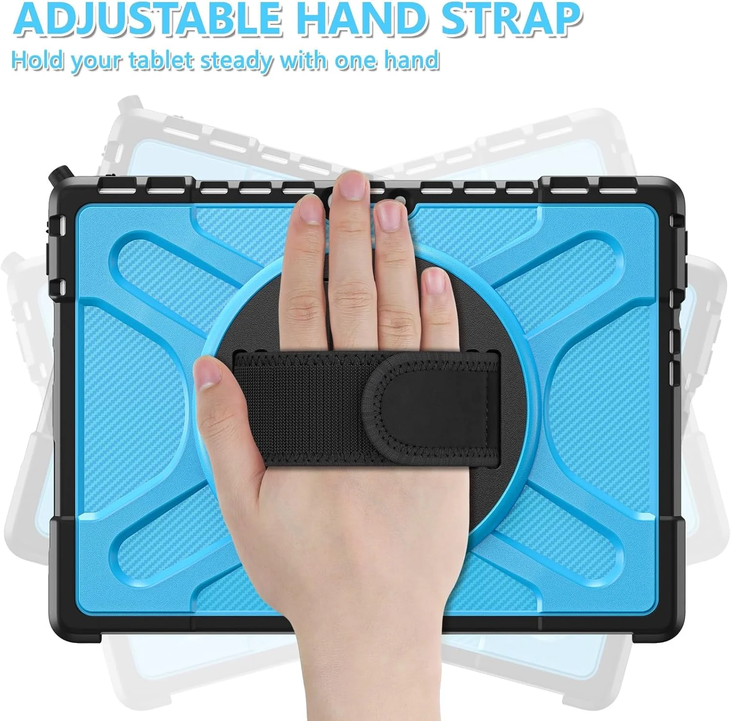 کیف محافظ تبلت سازگار با مایکروسافت Surface Pro 8 (نسخه 2021) 13 اینچی با پایه 360 درجه سازگار با صفحه کلید Type Cover، کیف محافظ مقاوم در برابر ضربه تبلت کیف محافظ تبلت سازگار با مایکروسافت Surface Pro 8 (نسخه 2021) 13 اینچی با پایه 360 درجه سازگار با صفحه کلید Type Cover، کیف محافظ مقاوم در برابر ضربه تبلت