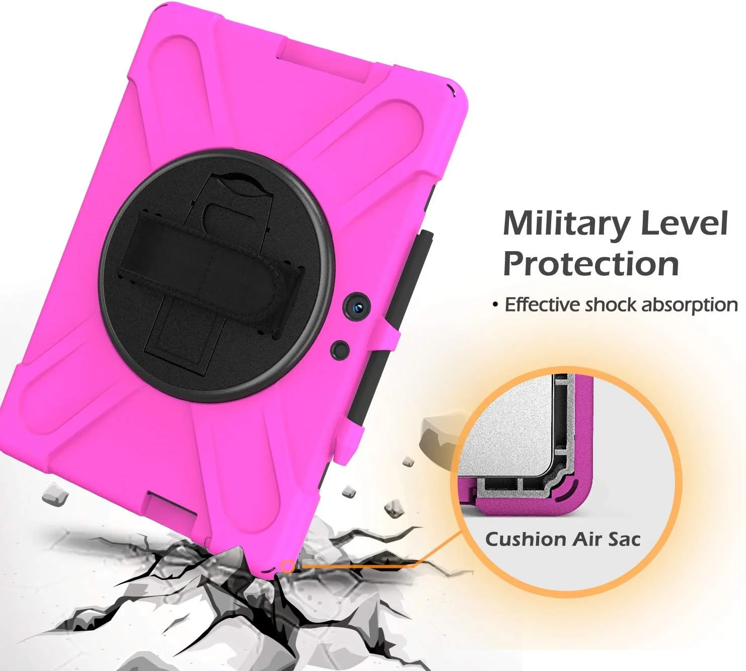 کیف ZXHYliang برای Microsoft Surface Pro X 13 اینچ 2021/2020/2019: دارای جای قلم، کاور هیبریدی قابل حمل و ضد ضربه، دسته قلاب و حلقه چرخان، بند شانه. (قرمز گل رز) کیف ZXHYliang برای Microsoft Surface Pro X 13 اینچ 2021/2020/2019: دارای جای قلم، کاور هیبریدی قابل حمل و ضد ضربه، دسته قلاب و حلقه چرخان، بند شانه. (قرمز گل رز)