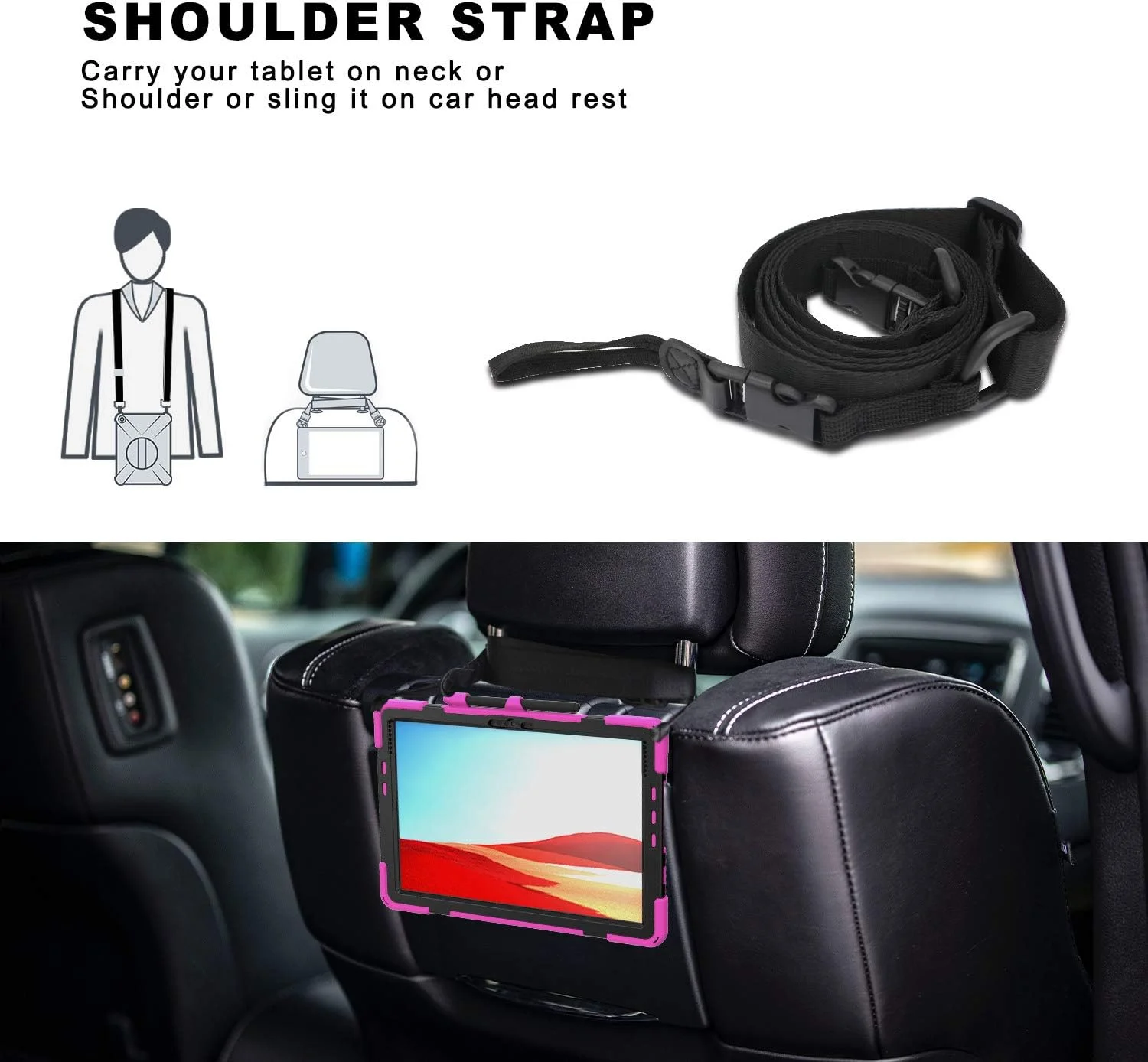 کیف ZXHYliang برای Microsoft Surface Pro X 13 اینچ 2021/2020/2019: دارای جای قلم، کاور هیبریدی قابل حمل و ضد ضربه، دسته قلاب و حلقه چرخان، بند شانه. (قرمز گل رز) کیف ZXHYliang برای Microsoft Surface Pro X 13 اینچ 2021/2020/2019: دارای جای قلم، کاور هیبریدی قابل حمل و ضد ضربه، دسته قلاب و حلقه چرخان، بند شانه. (قرمز گل رز)