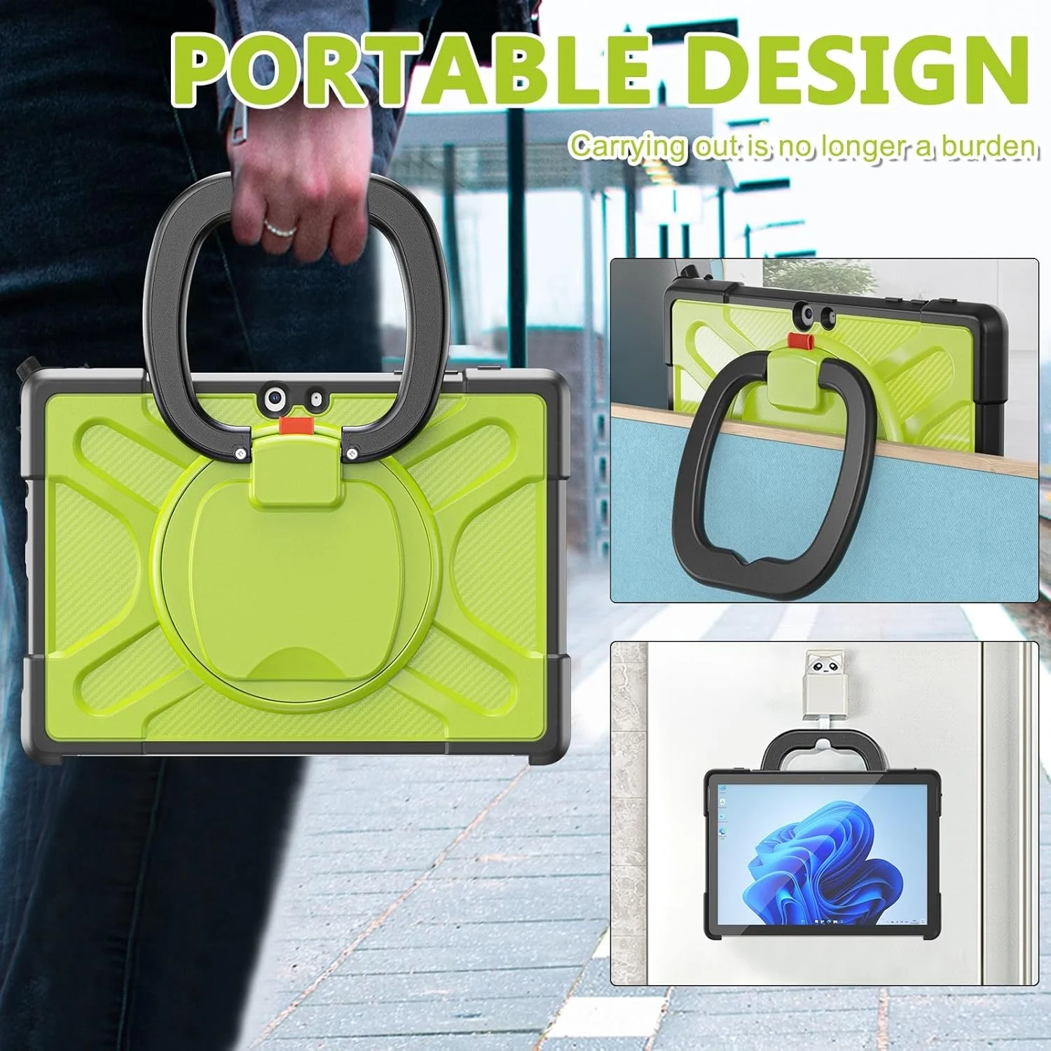 Tablet Protection Compatible with Microsoft Surface Go 4/Surface Go 3/Surface Go 2/Surface Go 1 10.5 Inch Case, Compatible with Type Cover Keyboard with Stand, Shockproof, Robust Protective Case Tablet Protection Compatible with Microsoft Surface Go 4/Surface Go 3/Surface Go 2/Surface Go 1 10.5 Inch Case, Compatible with Type Cover Keyboard with Stand, Shockproof, Robust Protective Case