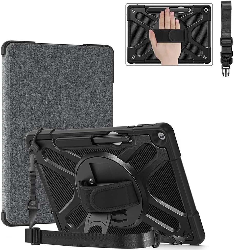 AMZER Case for Microsoft Surface Pro 12 Inch (2025), Heavy Rugged Shockproof Drop Protection Case with 360 Rotating Stand & Hand Strap & Shoulder Strap AMZER Case for Microsoft Surface Pro 12 Inch (2025), Heavy Rugged Shockproof Drop Protection Case with 360 Rotating Stand & Hand Strap & Shoulder Strap