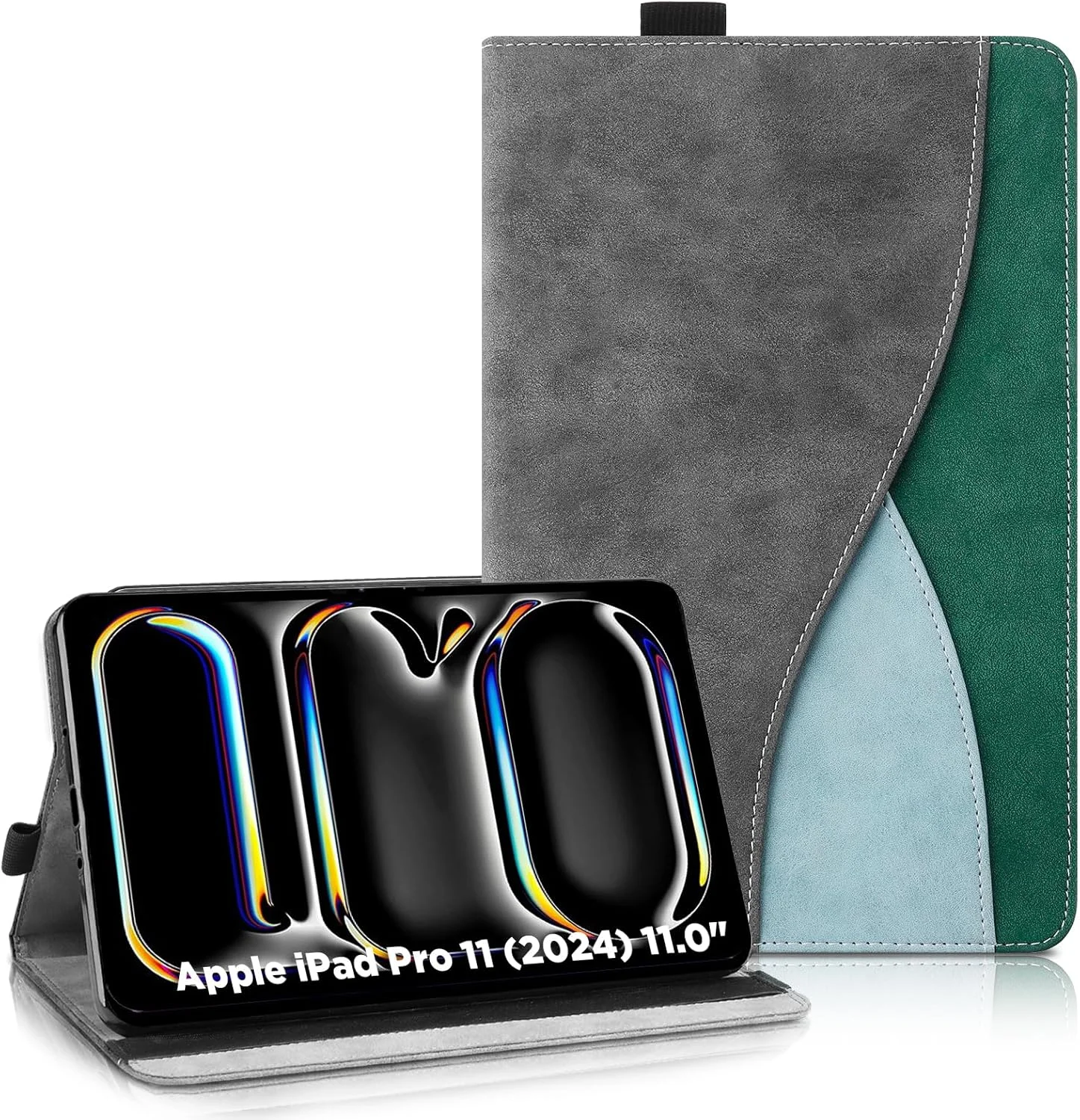 AsWant Case for iPad Pro 11 Inch, 2024 Model - Ultra Thin Business Tricolour Tablet with Wallet and Stand Function Protective Case Compatible with iPad Pro 11 Case (Dark Grey) AsWant Case for iPad Pro 11 Inch, 2024 Model - Ultra Thin Business Tricolour Tablet with Wallet and Stand Function Protective Case Compatible with iPad Pro 11 Case (Dark Grey)