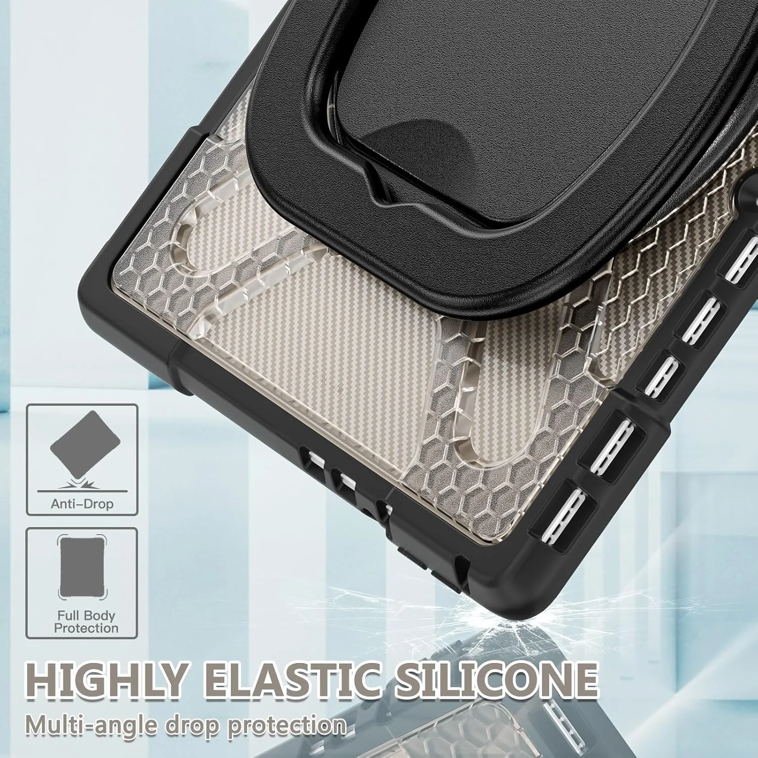 Tablet Protection Compatible with Microsoft Surface Pro 8 13 inch Rotating Stand Case Compatible with Keyboard Type Cover with Stand, Shock and Impact Resistant Protective Case Tablet Protection Compatible with Microsoft Surface Pro 8 13 inch Rotating Stand Case Compatible with Keyboard Type Cover with Stand, Shock and Impact Resistant Protective Case