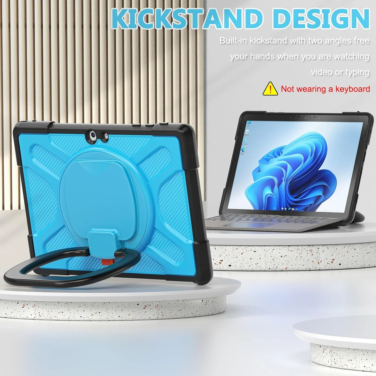 Tablet Protection Compatible with Microsoft Surface Go 4/Surface Go 3/Surface Go 2/Surface Go 1 Case 10.5 inch Compatible with Keyboard Type Cover with Stand, Protective Case Resistant to Tablet Protection Compatible with Microsoft Surface Go 4/Surface Go 3/Surface Go 2/Surface Go 1 Case 10.5 inch Compatible with Keyboard Type Cover with Stand, Protective Case Resistant to