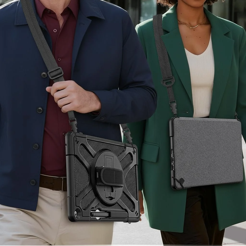 AMZER Case for Microsoft Surface Pro 12 Inch (2025), Heavy Rugged Shockproof Drop Protection Case with 360 Rotating Stand & Hand Strap & Shoulder Strap AMZER Case for Microsoft Surface Pro 12 Inch (2025), Heavy Rugged Shockproof Drop Protection Case with 360 Rotating Stand & Hand Strap & Shoulder Strap