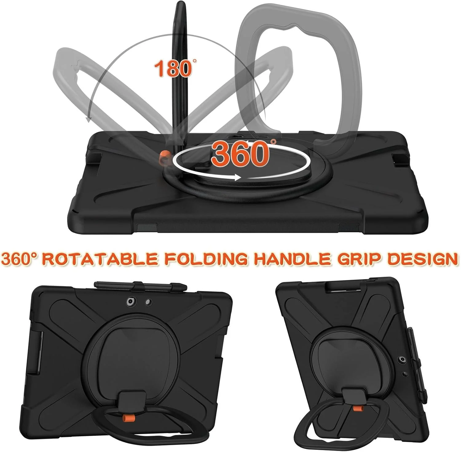 کیف محافظ SLLMYYX برای مایکروسافت سرفیس پرو X ۱۳ اینچی مدلهای ۲۰۲۱/۲۰۲۰/۲۰۱۹، با قابلیت چرخش ۳۶۰ درجه، دستگیره، پایه و بند شانهای ضد ضربه، رنگ مشکی کیف محافظ SLLMYYX برای مایکروسافت سرفیس پرو X ۱۳ اینچی مدلهای ۲۰۲۱/۲۰۲۰/۲۰۱۹، با قابلیت چرخش ۳۶۰ درجه، دستگیره، پایه و بند شانهای ضد ضربه، رنگ مشکی