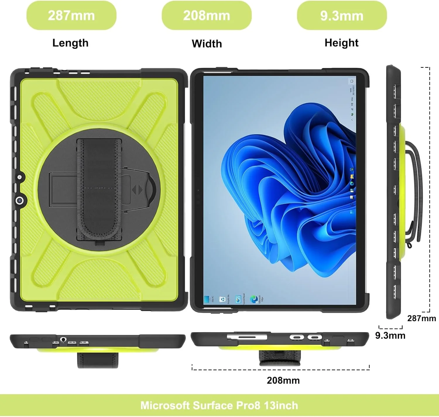 محافظ تبلت، ضد ضربه، با پایه 360 درجه، قاب محافظ مقاوم سازگار با مایکروسافت سرفیس پرو 8، سازگار با کیبورد تایپ کاور، قاب تبلت سازگار با تبلت سرفیس پرو 8 محافظ تبلت، ضد ضربه، با پایه 360 درجه، قاب محافظ مقاوم سازگار با مایکروسافت سرفیس پرو 8، سازگار با کیبورد تایپ کاور، قاب تبلت سازگار با تبلت سرفیس پرو 8