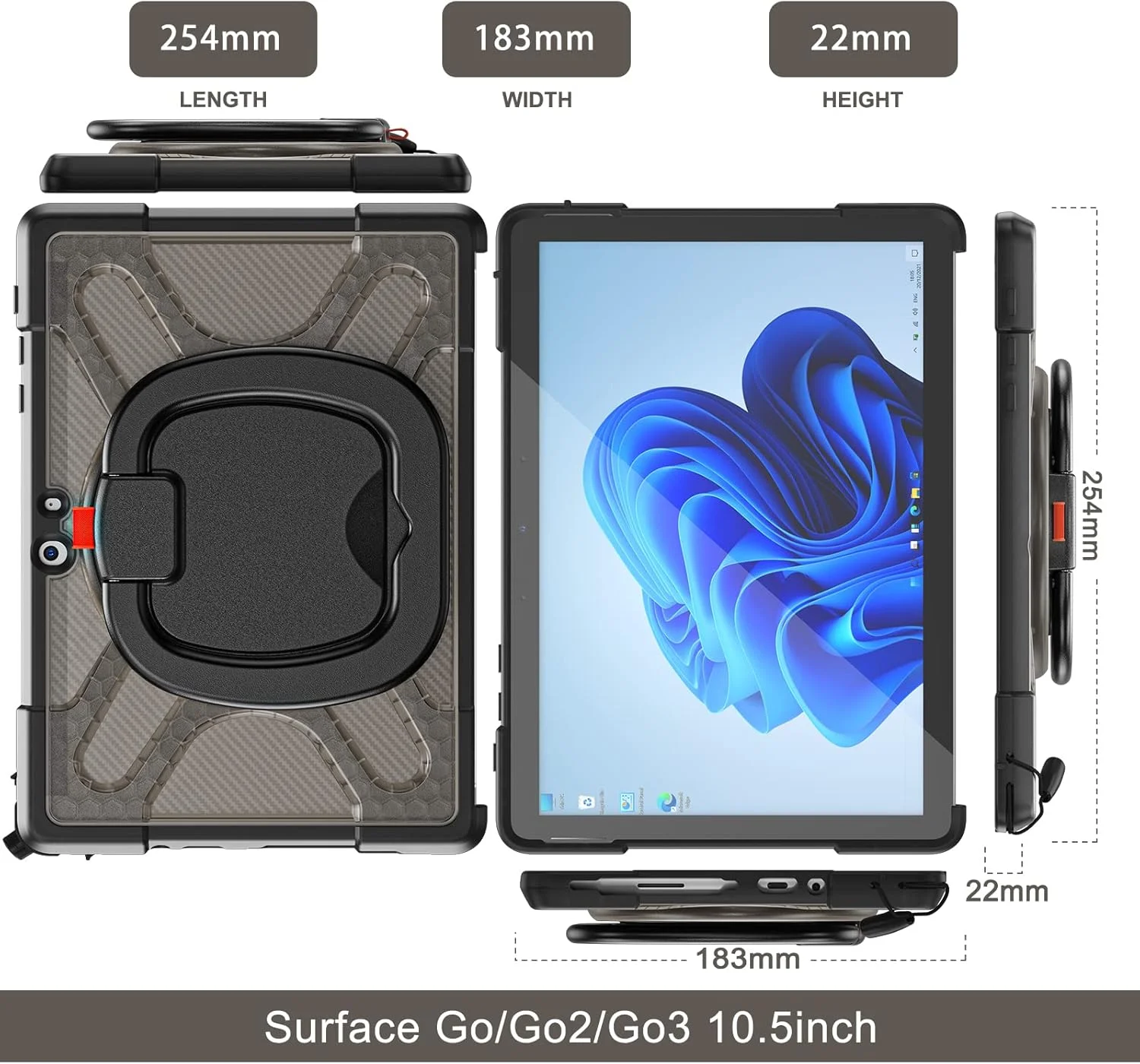 کاور ZXHYliang برای مایکروسافت Surface Go 4 2023 / Go 3 2021 / Go 2 2020 / Surface Go 2018: با پایه نگهدارنده مقاوم در برابر ضربه، سازگار با کیبورد Type Cover. (قهوه ای تیره) کاور ZXHYliang برای مایکروسافت Surface Go 4 2023 / Go 3 2021 / Go 2 2020 / Surface Go 2018: با پایه نگهدارنده مقاوم در برابر ضربه، سازگار با کیبورد Type Cover. (قهوه ای تیره)