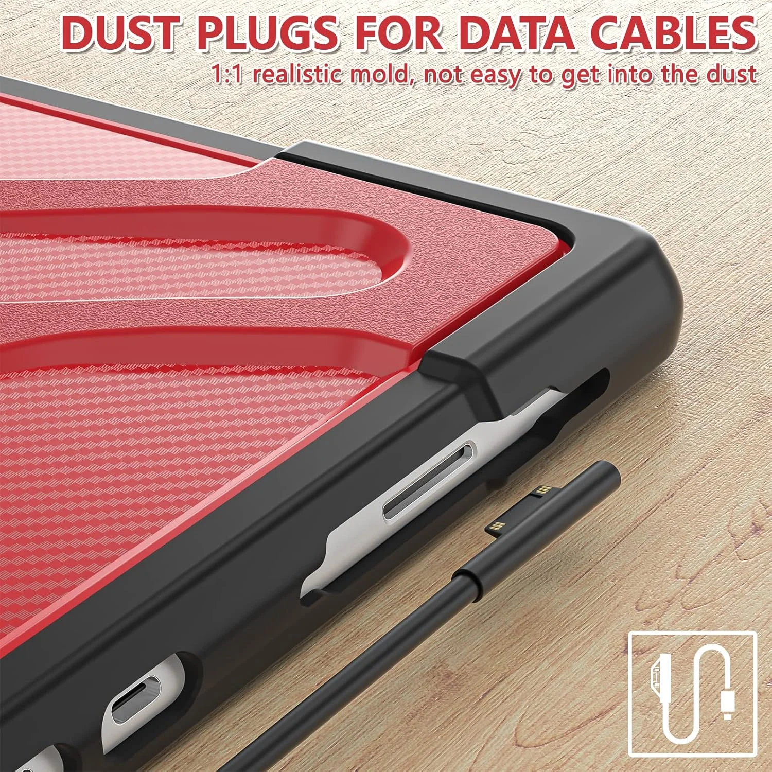 کیف محافظ ZXHYliang برای مایکروسافت Surface Pro 8 ۱۳ اینچی ۲۰۲۱: دارای پایه و بند دستی، مقاوم در برابر ضربه، سازگار با کیبورد Type Cover. (قرمز) کیف محافظ ZXHYliang برای مایکروسافت Surface Pro 8 ۱۳ اینچی ۲۰۲۱: دارای پایه و بند دستی، مقاوم در برابر ضربه، سازگار با کیبورد Type Cover. (قرمز)