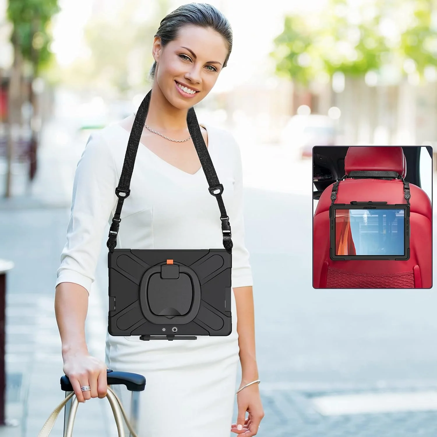 کیف ZXHYliang برای مایکروسافت سرفیس پرو ایکس: ساختار 3 لایه ای، کاور هیبریدی قابل حمل و ضد ضربه با جای قلم، پایه چرخشی قلاب دار (مشکی) کیف ZXHYliang برای مایکروسافت سرفیس پرو ایکس: ساختار 3 لایه ای، کاور هیبریدی قابل حمل و ضد ضربه با جای قلم، پایه چرخشی قلاب دار (مشکی)