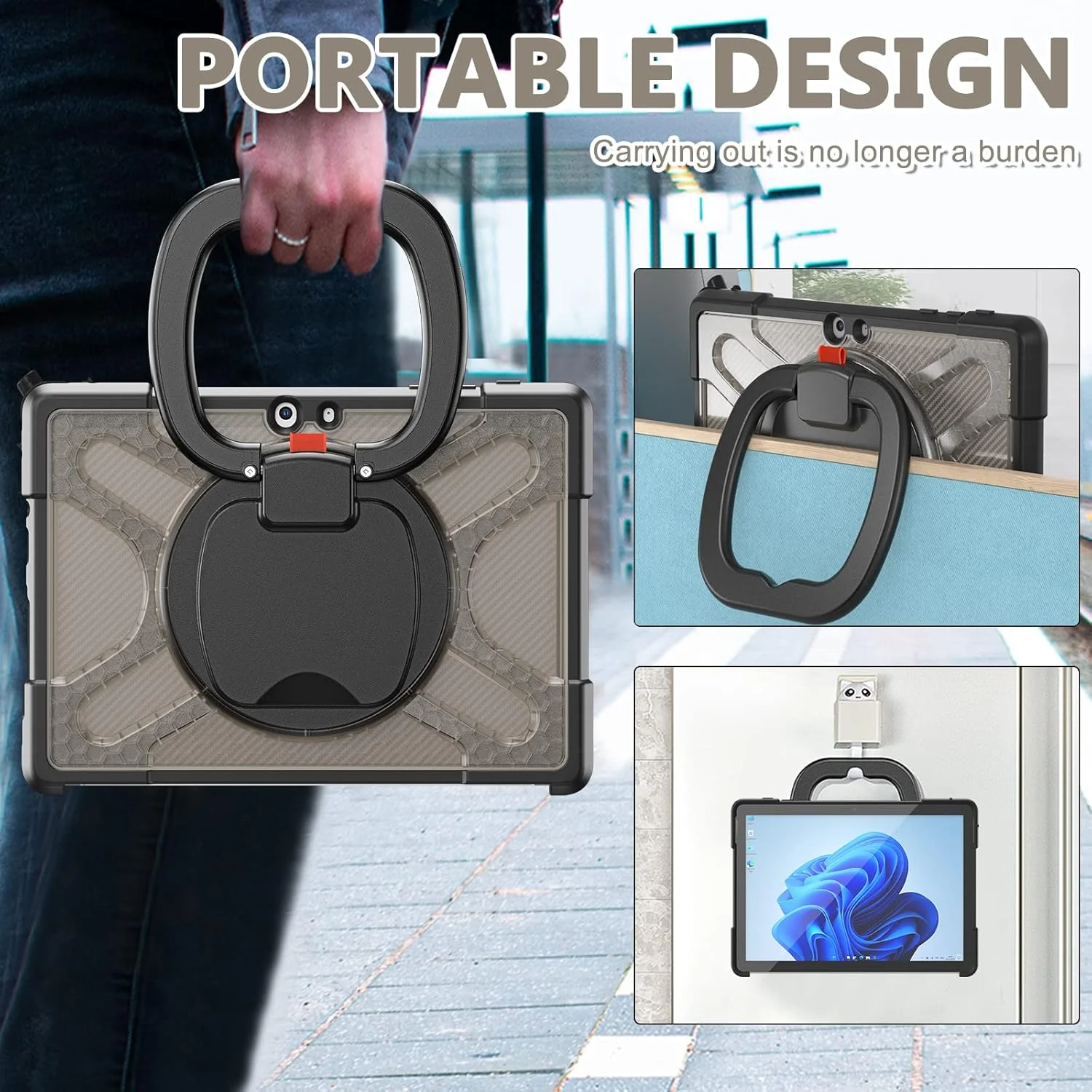 کاور ZXHYliang برای مایکروسافت Surface Go 4 2023 / Go 3 2021 / Go 2 2020 / Surface Go 2018: با پایه نگهدارنده مقاوم در برابر ضربه، سازگار با کیبورد Type Cover. (قهوه ای تیره) کاور ZXHYliang برای مایکروسافت Surface Go 4 2023 / Go 3 2021 / Go 2 2020 / Surface Go 2018: با پایه نگهدارنده مقاوم در برابر ضربه، سازگار با کیبورد Type Cover. (قهوه ای تیره)