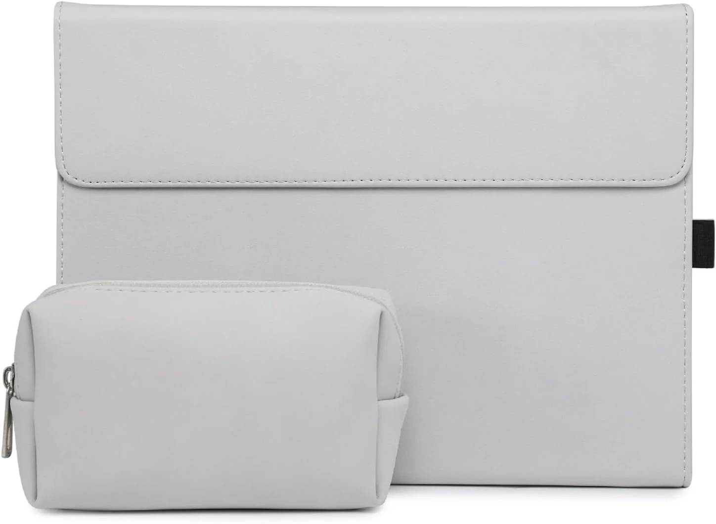 کاور محافظ Gruattreay سازگار با تبلت 13 اینچی Microsoft Surface Pro 11 (2024)، کاور محافظ PU همه کاره با بسته برق برای Surface Pro 11 (سفید مات)