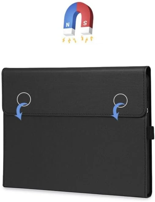 کاور محافظ Gruattreay سازگار با تبلت 13 اینچی Microsoft Surface Pro 11 (2024)، کاور محافظ PU همه کاره با بسته برق برای Surface Pro 11 (سفید مات)