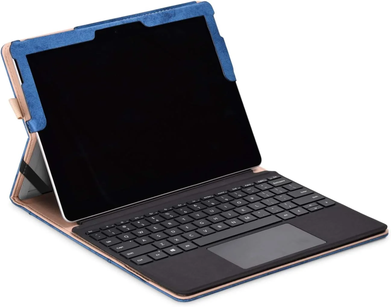 کیف محافظ Gylint برای مایکروسافت Surface Go، کاور باریک تجاری با قابلیت تنظیم چند زاویه دید، سازگار با کیبورد Type Cover (آبی تیره) کیف محافظ Gylint برای مایکروسافت Surface Go، کاور باریک تجاری با قابلیت تنظیم چند زاویه دید، سازگار با کیبورد Type Cover (آبی تیره)