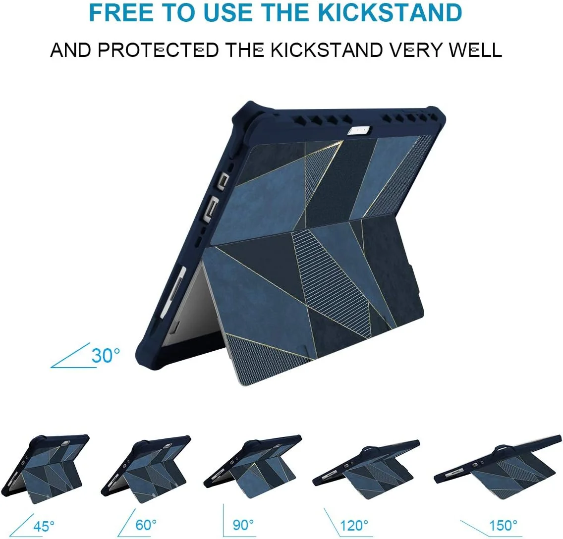 کاور محافظ یو تک برای مایکروسافت سرفیس پرو 7 پلاس/پرو 6/پرو 5/پرو 4، کاور سرفیس پرو با پایه تاشو، ضد ضربه، مقاوم، دارای جای قلم، سازگار با تایپ کاور، طرح مرمر کاور محافظ یو تک برای مایکروسافت سرفیس پرو 7 پلاس/پرو 6/پرو 5/پرو 4، کاور سرفیس پرو با پایه تاشو، ضد ضربه، مقاوم، دارای جای قلم، سازگار با تایپ کاور، طرح مرمر